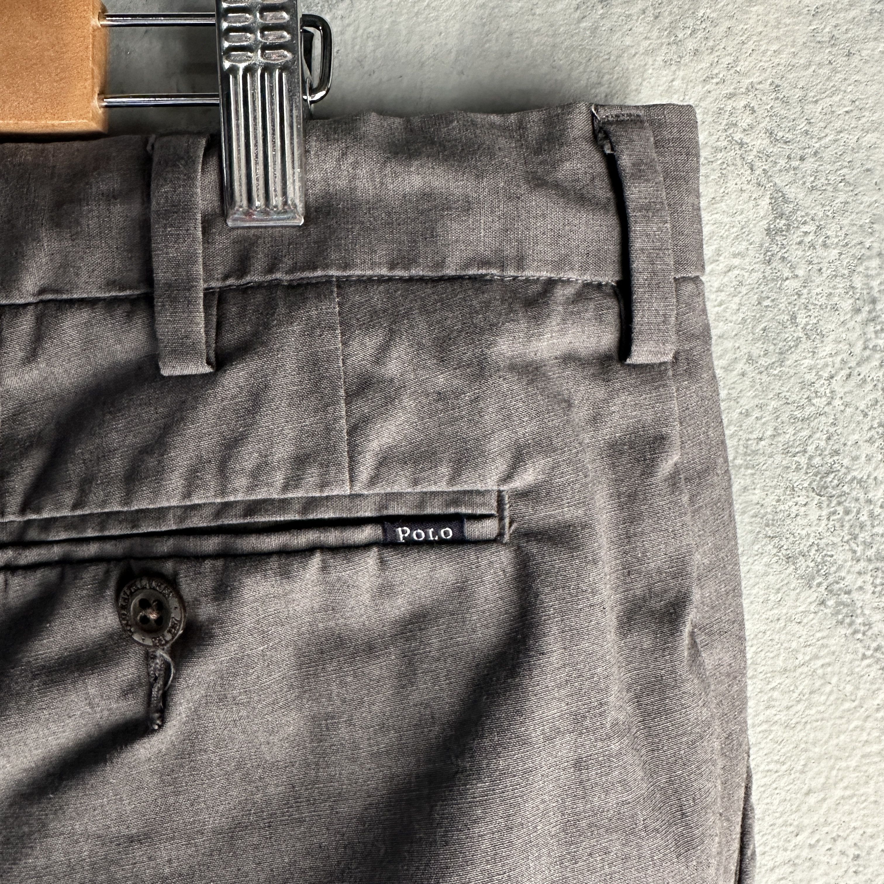 Polo Ralph Lauren Polo Ralph Lauren Chino Trousers 33x32 Grey Classic Fi Size US 33 - 4 Thumbnail