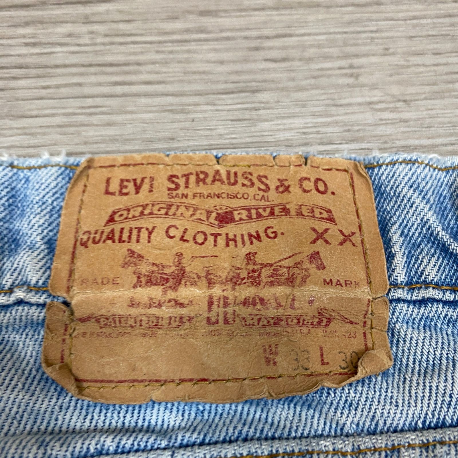 Levi's × Vintage VTG 90s Levi's 550 Made in USA Relaxed Fit Jeans Men's 30x29 Size US 30 / EU 46 - 4 Thumbnail