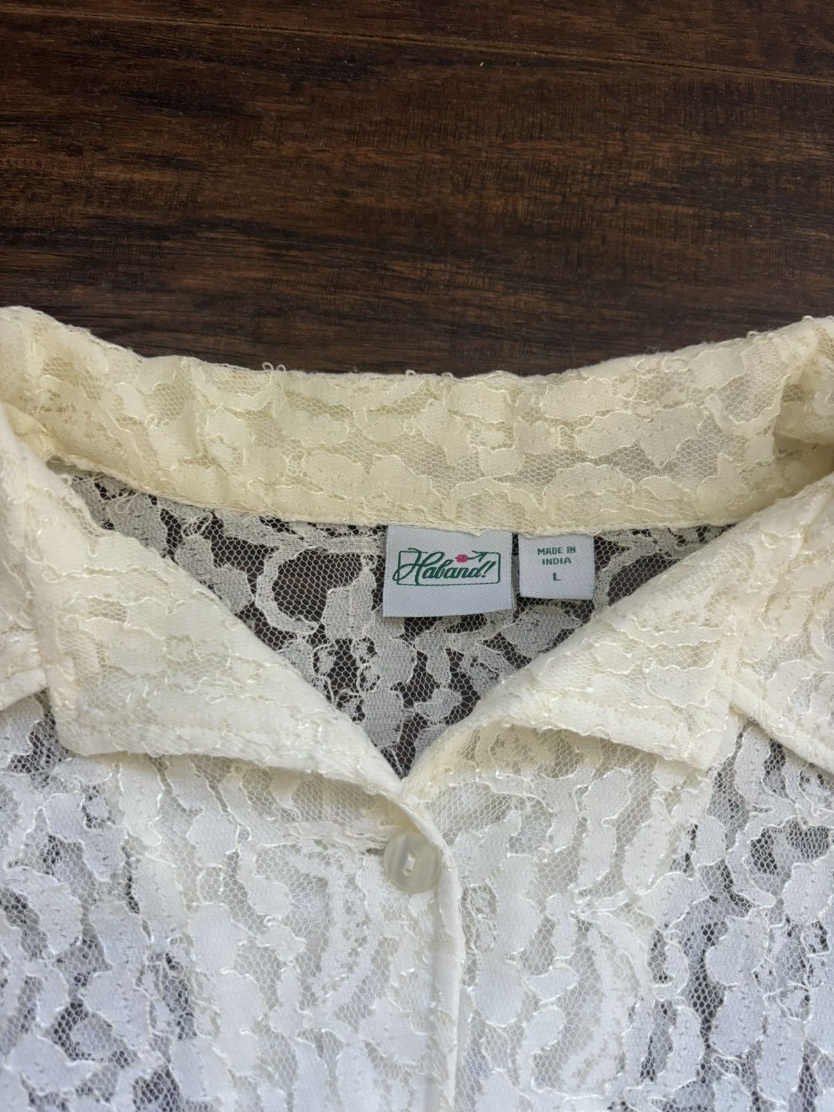 Other Lace Button-Up Shirt Size L / US 10 / IT 46 - 4 Thumbnail
