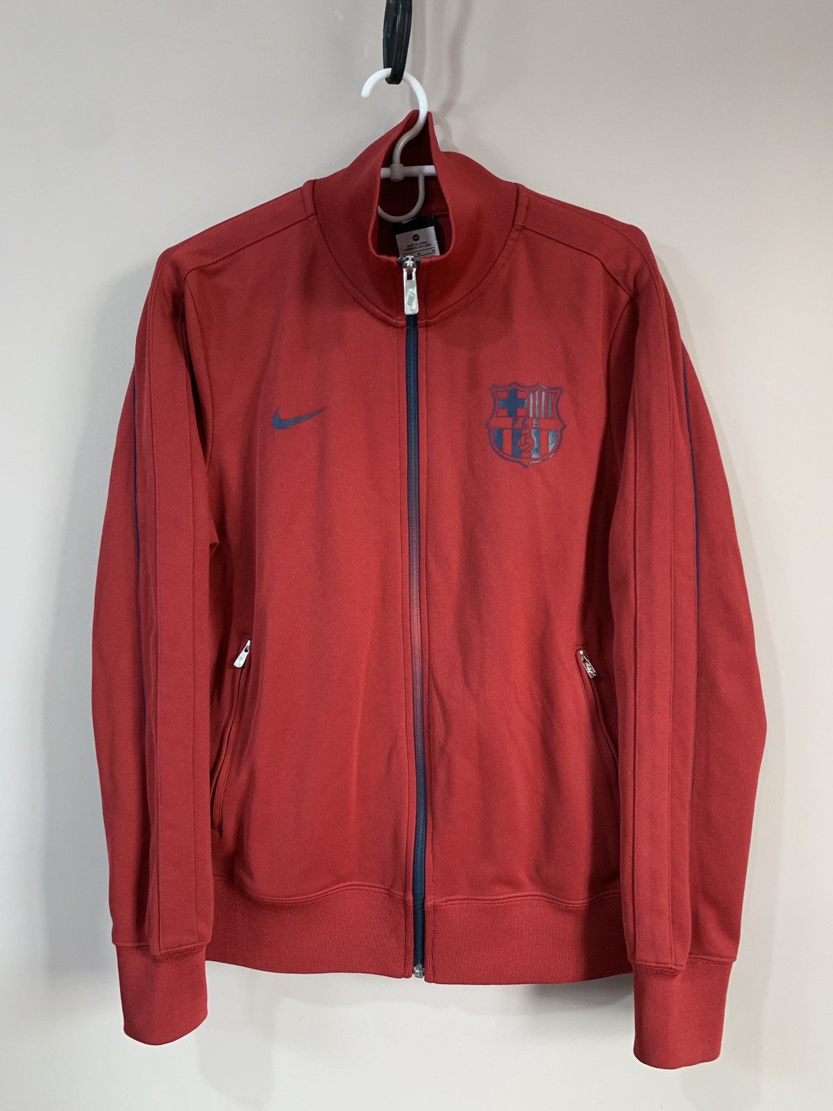 Nike Barcelona 2015 Full Zip Nike Football Jacket Soccer Size M Size US M / EU 48-50 / 2 - 1 Thumbnail