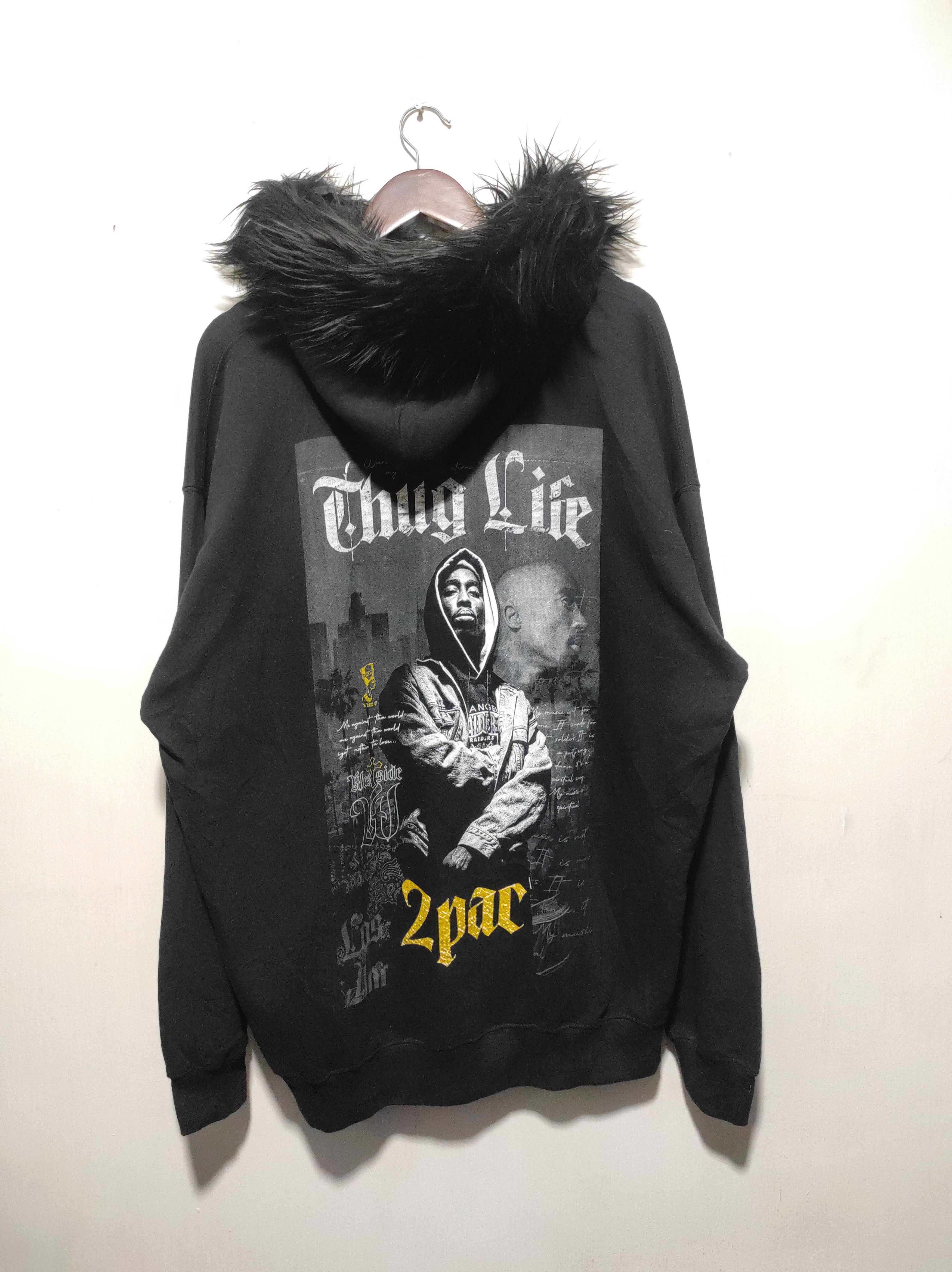 Rap Tees 2Pac Fur hoodie LGB style Size US XXL / EU 58 / 5 - 12 Thumbnail