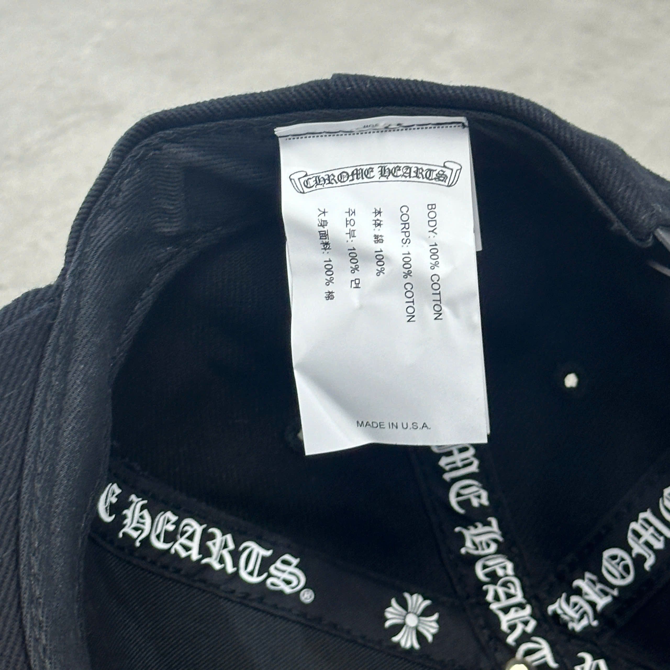 Chrome Hearts CHROME HEARTS Horseshoe Denim Hat BLACK Size ONE SIZE - 6 Thumbnail