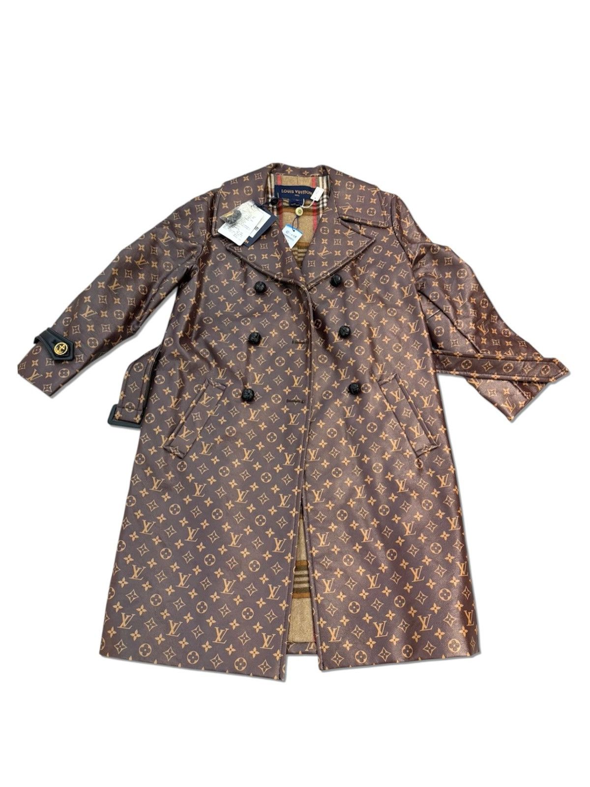 Louis Vuitton Louis Vuitton Trench Coat Women 34 Brown Monogram Size XS / US 0-2 / IT 36-38 - 1 Thumbnail