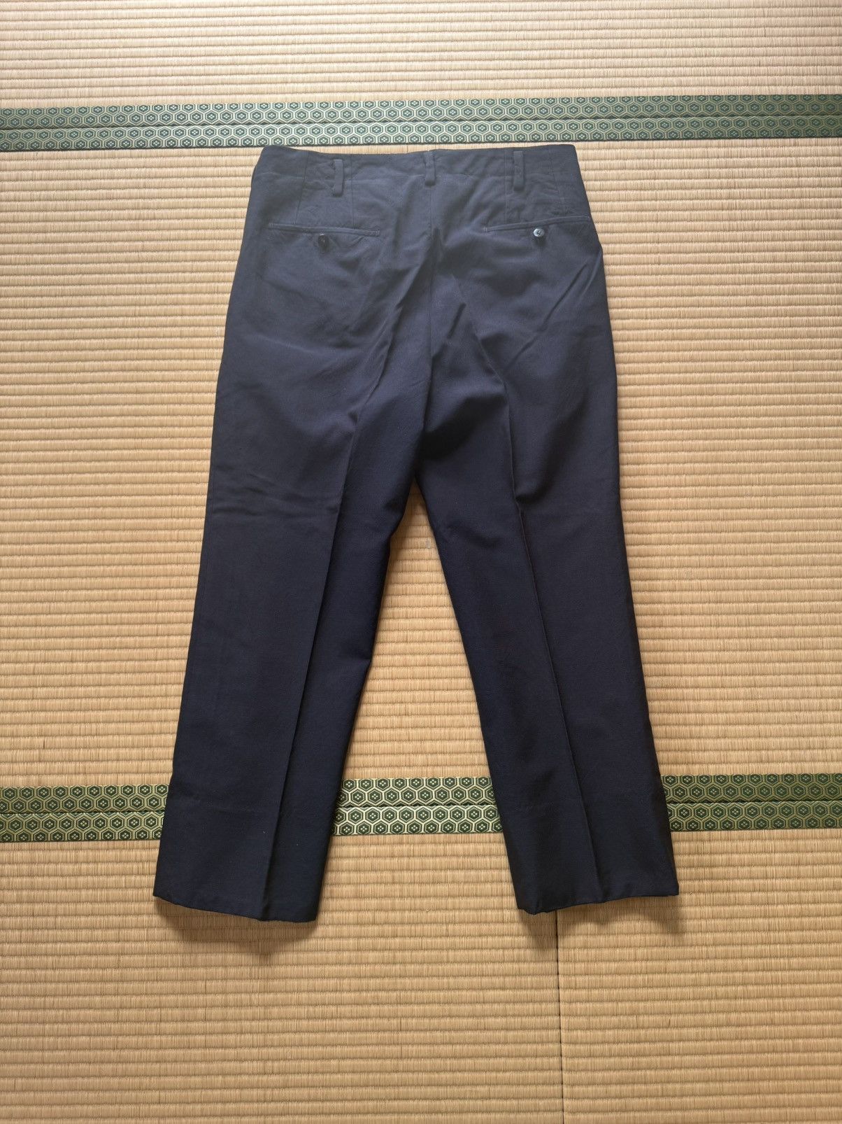 Other Japanese Vintage Navy Wool Slacks Three Stars Tex Mitsuboshi Size US 32 / EU 48 - 6 Thumbnail