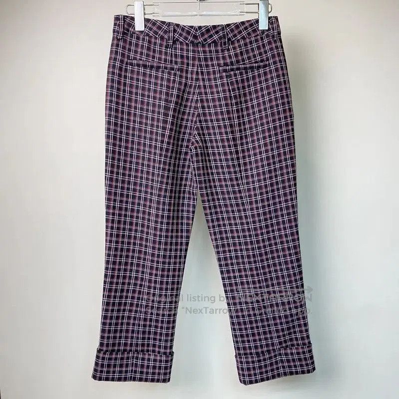 Miu Miu Miu Miu Purple Wool Casual Pants Size S . Size 23" - 2 Thumbnail