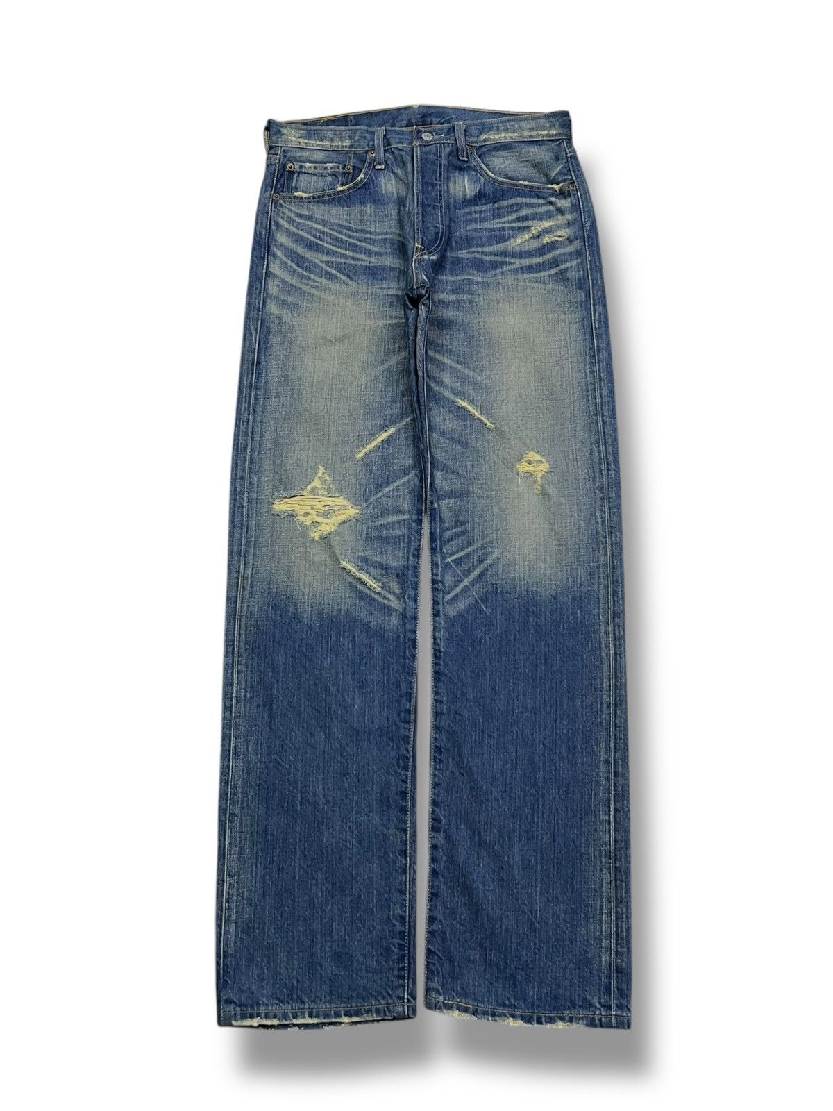 Levi's Loose Vintage 05s Levi’s 501 Japan Denim-Faded Whisker Wash Size US 33 - 2 Thumbnail