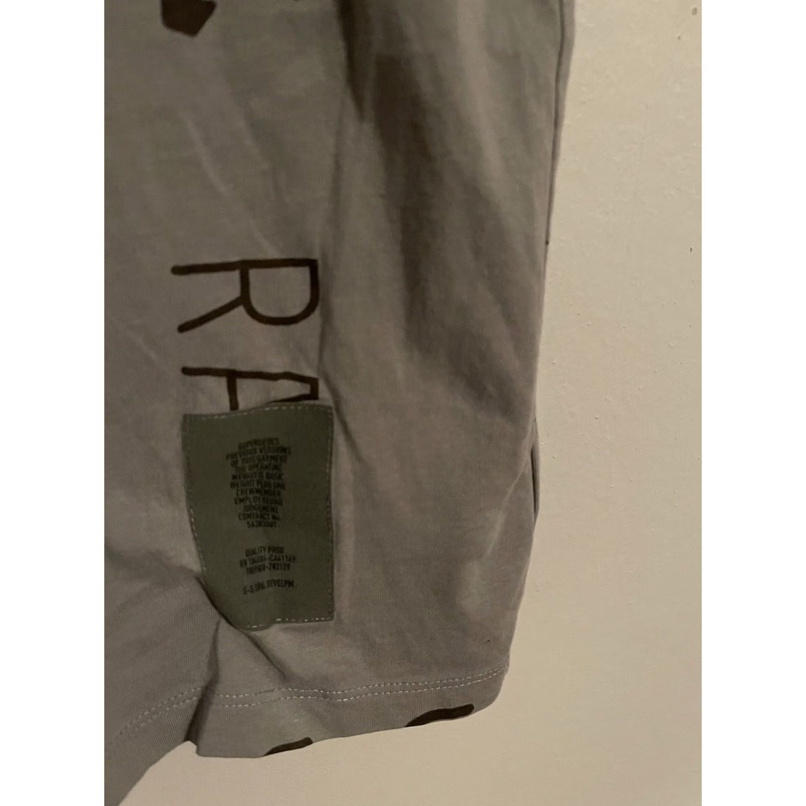 G-Star G-Star Raw Slim Casual T-Shirt Graphics All Over Gray S/S Large Men's Size US L / EU 52-54 / 3 - 3 Thumbnail