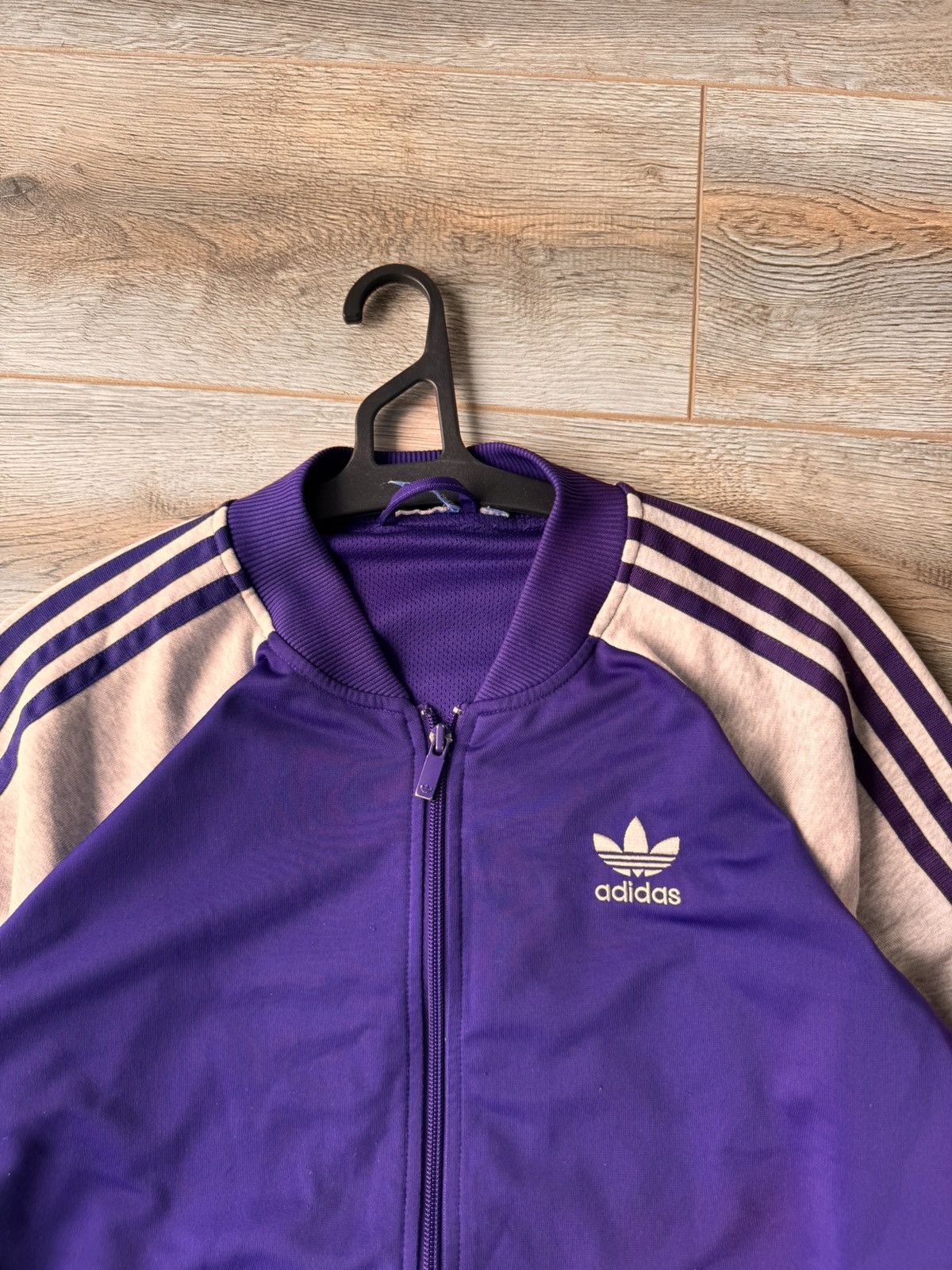 Adidas Vintage Adidas Original Purple Bomber Jacket Size US S / EU 44-46 / 1 - 2 Thumbnail
