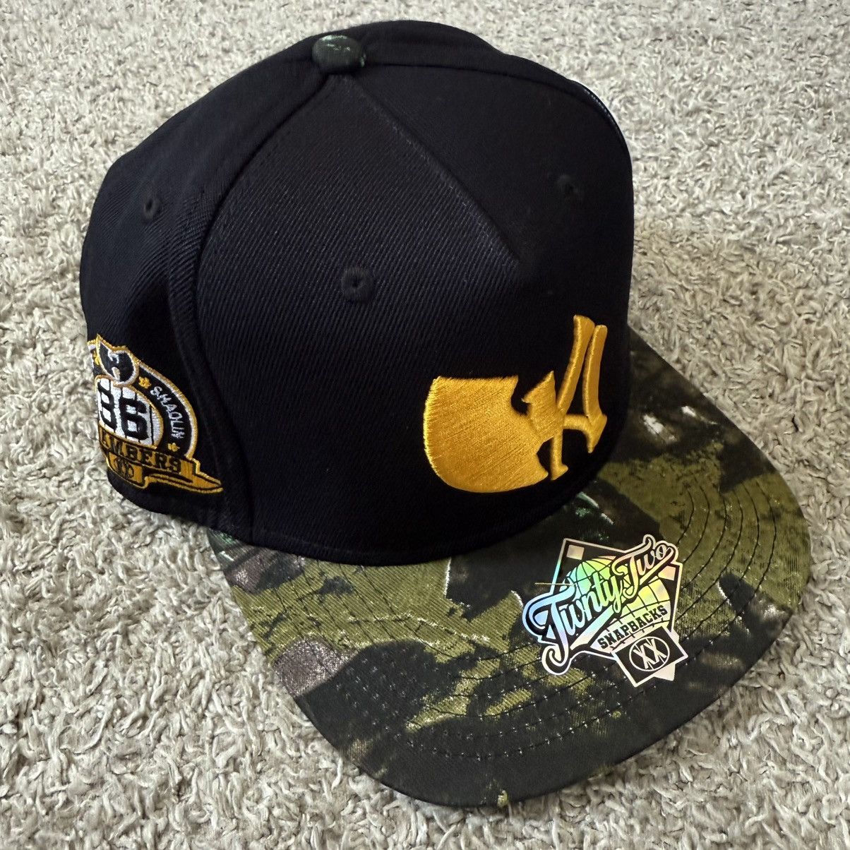 Wu-Tang Clan Wu-Tang Hat Twnty Two Black Camouflage Yankees Real Tree NYC Size ONE SIZE - 3 Thumbnail