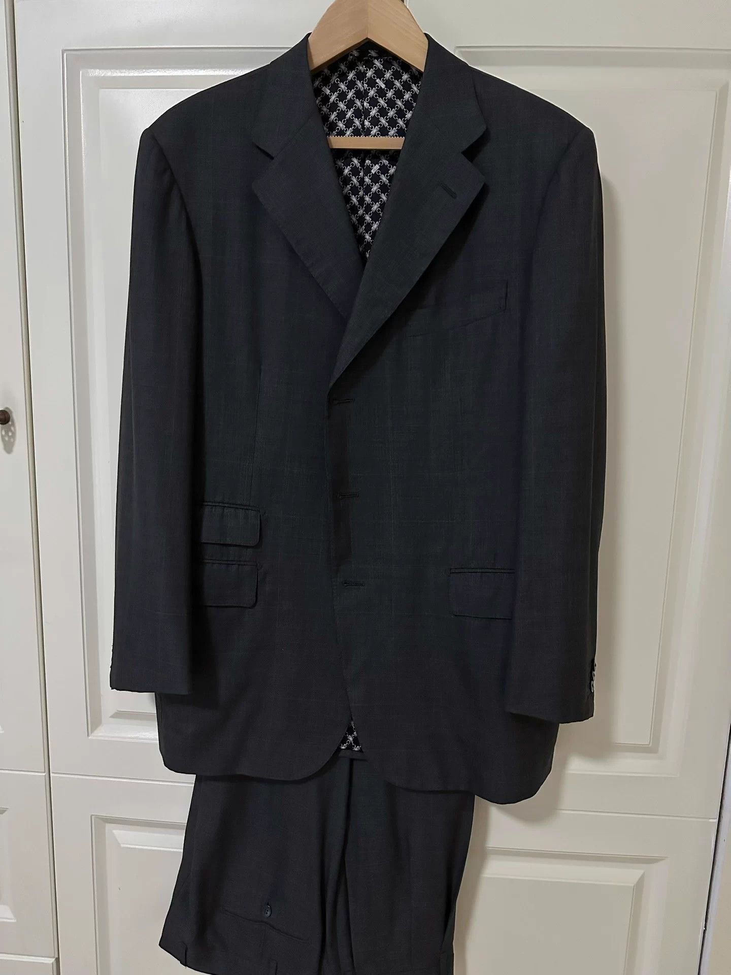 Zilli Black Plaid Formal Suit Set Size US M / EU 48-50 / 2 - 1 Thumbnail