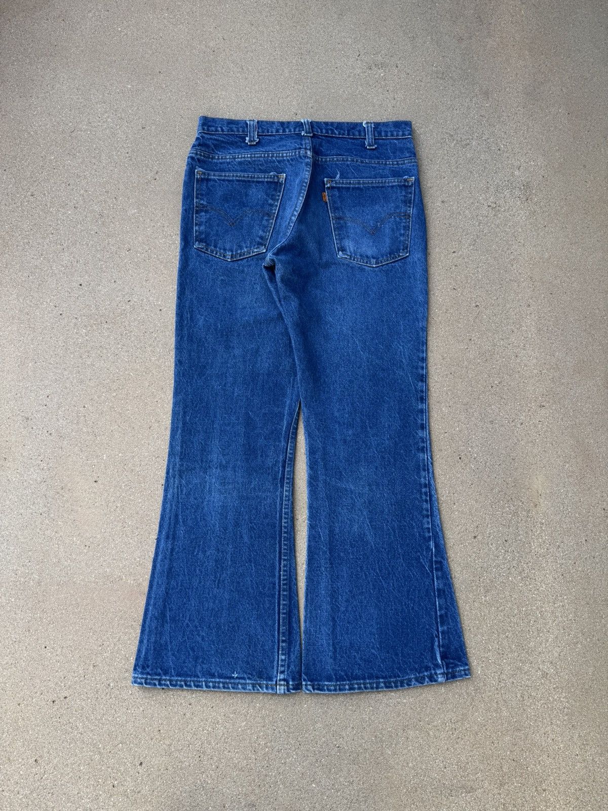 Vintage Vtg 70’s Levi’s 646 Orange Tab Bellbottom Flare Jeans 32x29 Size US 32 / EU 48 - 2 Thumbnail