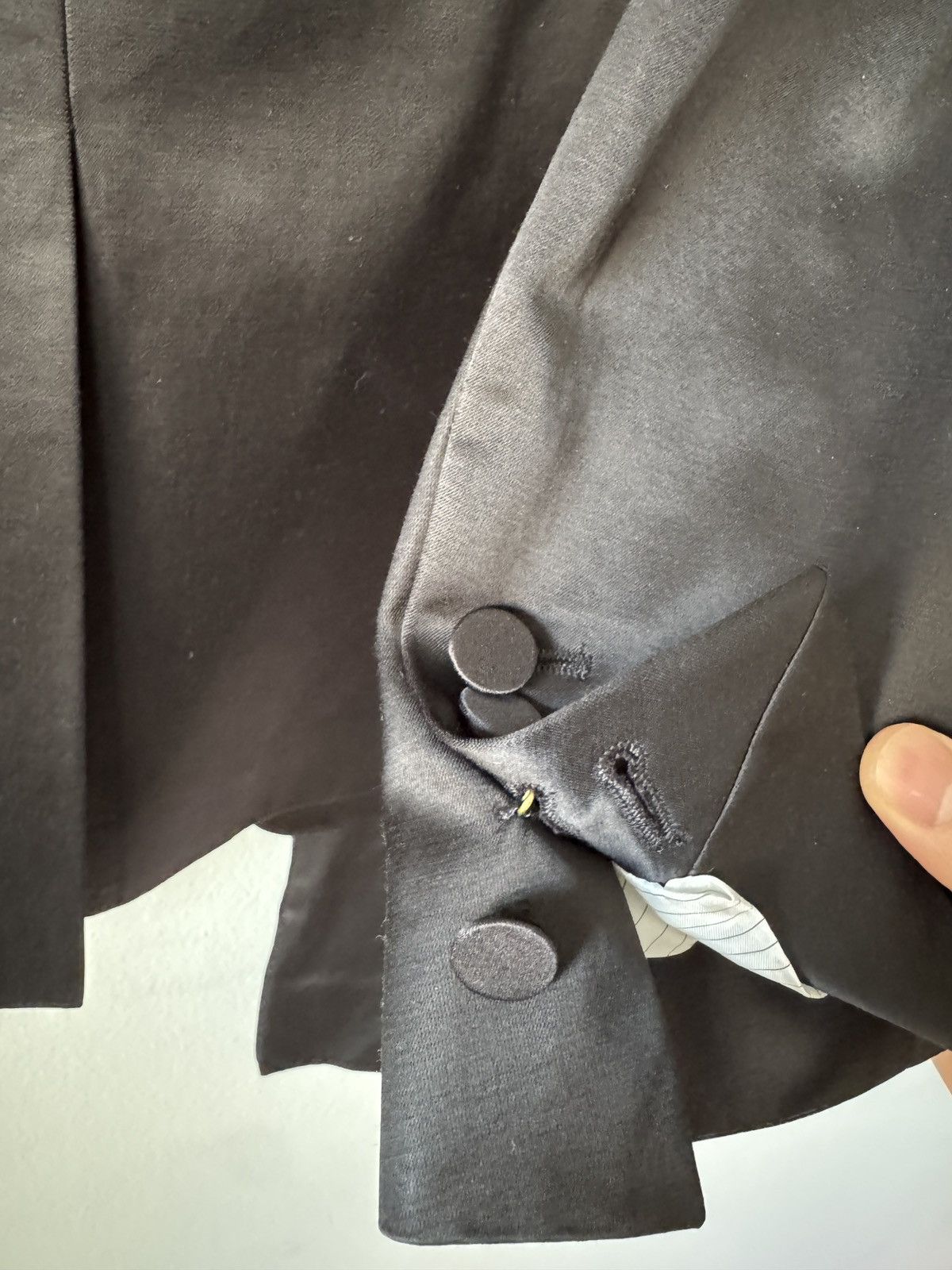 Dries Van Noten Dries Van Noten Black Satin Tuxedo Size 42R - 8 Thumbnail