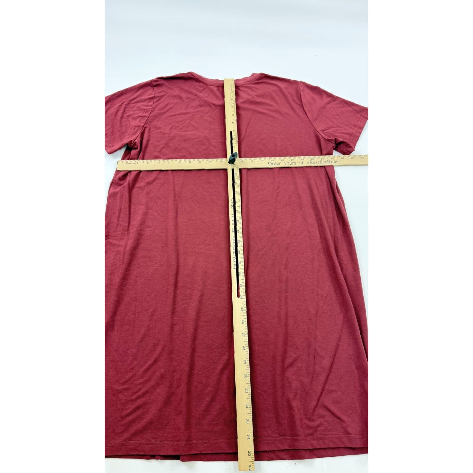 Vintage Bamboo Cool Dress Womens Large Red Shirt Bamboo Viscose Pocket Lounge Sleep Size L / US 10 / IT 46 - 5 Thumbnail