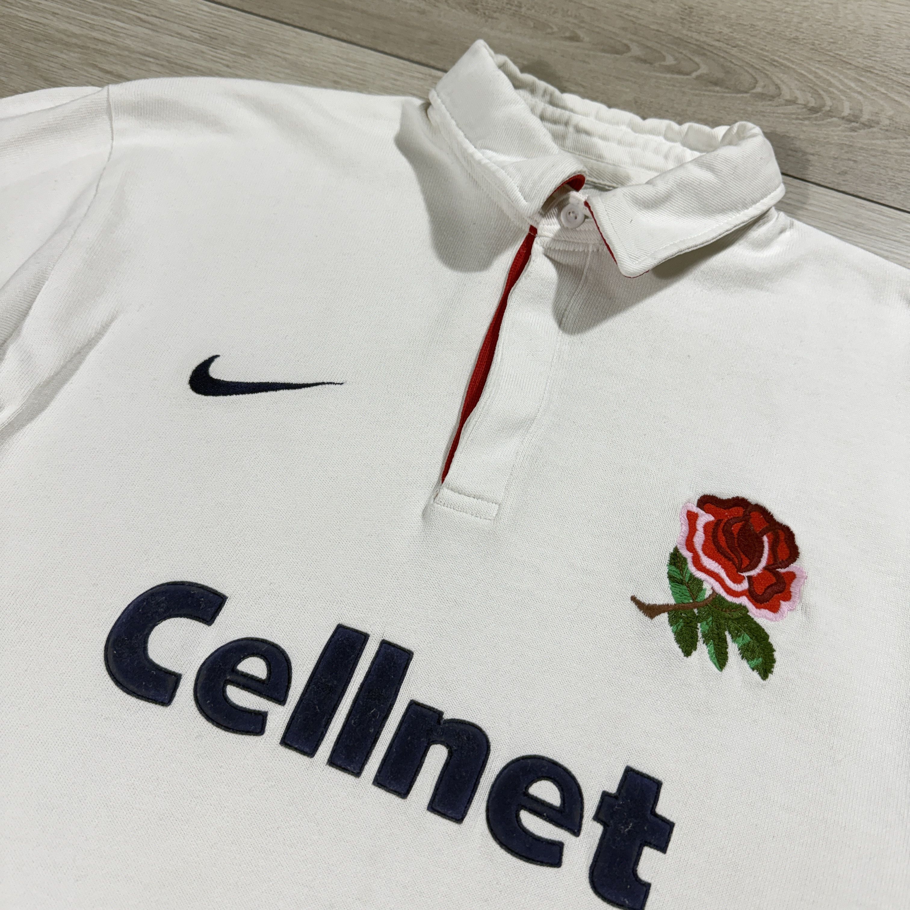 Nike Vintage Nike England Rugby "Cellnet" Long Sleeve Jersey M Size US M / EU 48-50 / 2 - 4 Thumbnail