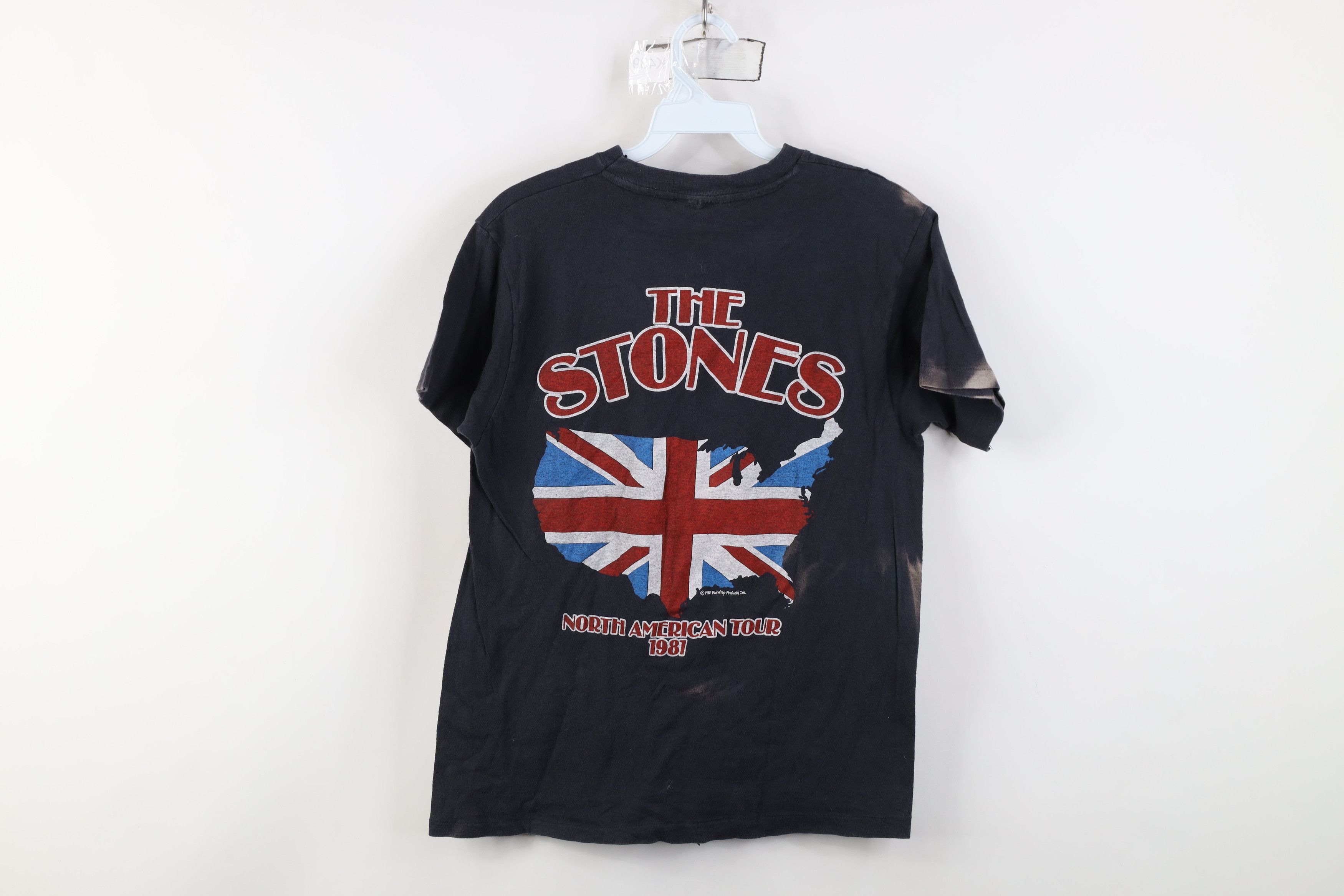 Vintage Vintage 80s American Tour The Rolling Stones Band T-Shirt Size US M / EU 48-50 / 2 - 14 Thumbnail