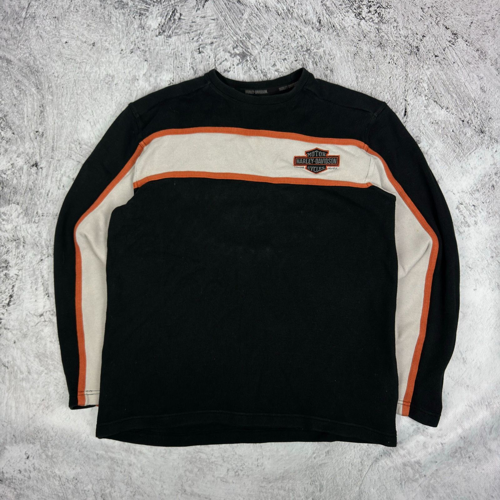 Harley Davidson VTG Harley-Davidson Men's Black Cotton Pullover Sweatshirt S Size US S / EU 44-46 / 1 - 5 Thumbnail