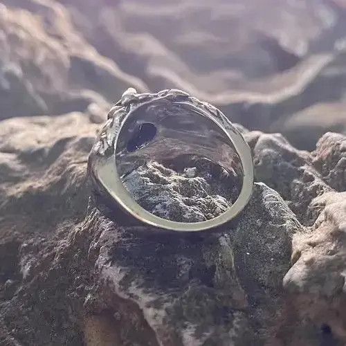 Jewelry Demon Girl Ring Heart Devil Goth Punk Rock Jewelry Chrome Size ONE SIZE - 5 Thumbnail