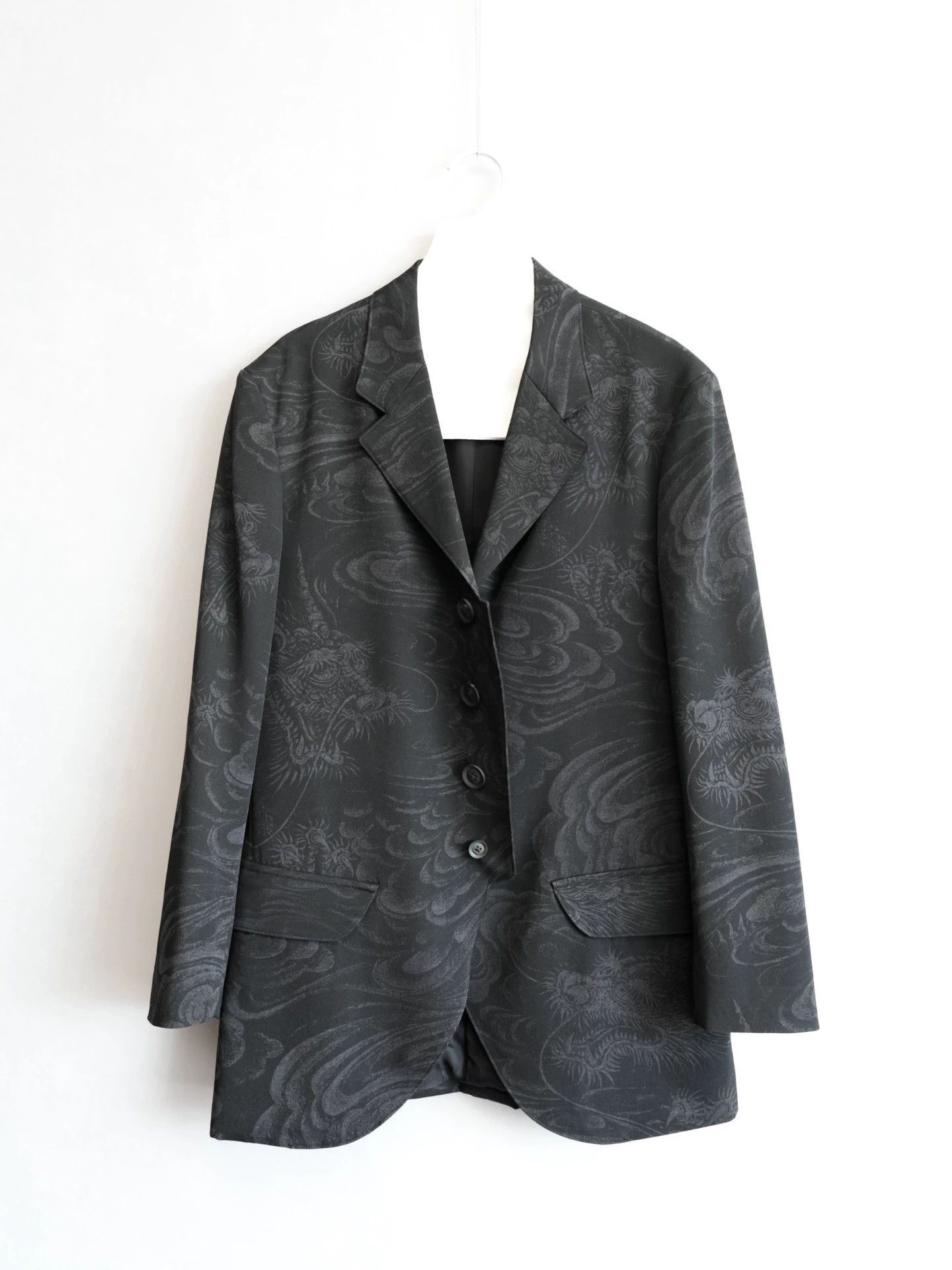 Yohji Yamamoto Yohji Yamamoto 22AW Resist Dye Old Dragon Cloud Jacket Size US L / EU 52-54 / 3 - 3 Thumbnail