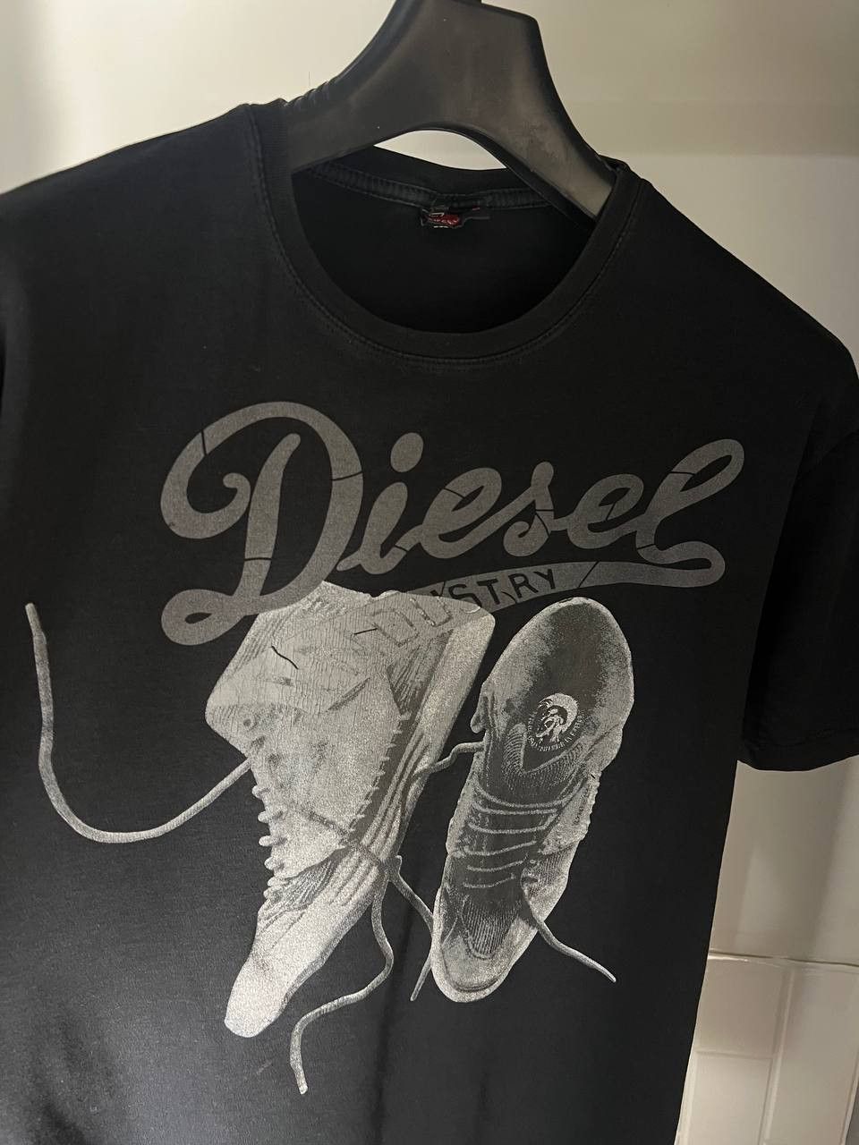 Diesel VINTAGE DIESEL INDUSTRY DENIM DIVISION T-SHIRT RETRO Y2K 90s Size US L / EU 52-54 / 3 - 4 Thumbnail