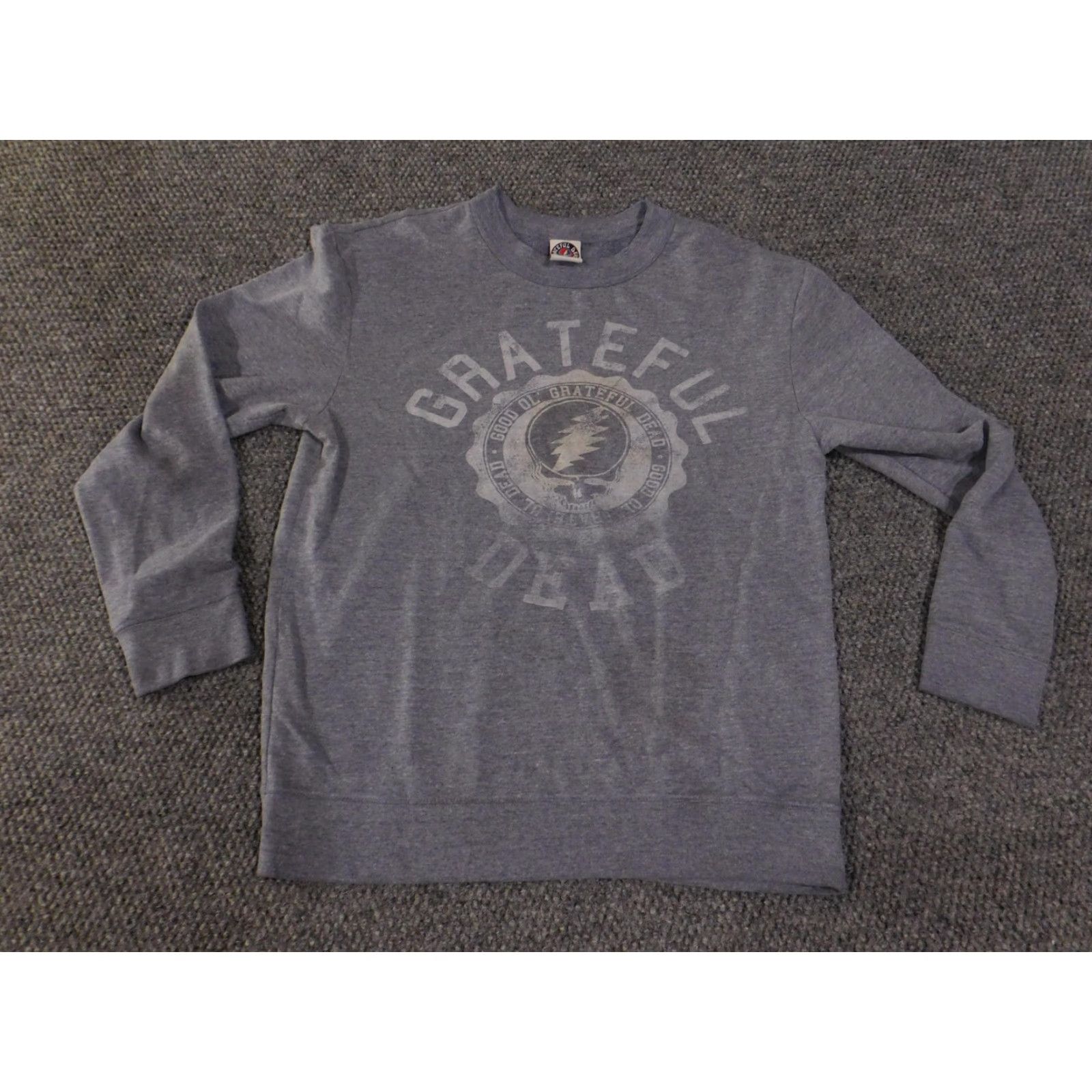 Logo 7 Grateful Dead Sweater Mens L Gray Crewneck Pullover Band Logo Graphic 2010s Mens Vintage? Size US L / EU 52-54 / 3 - 4 Thumbnail