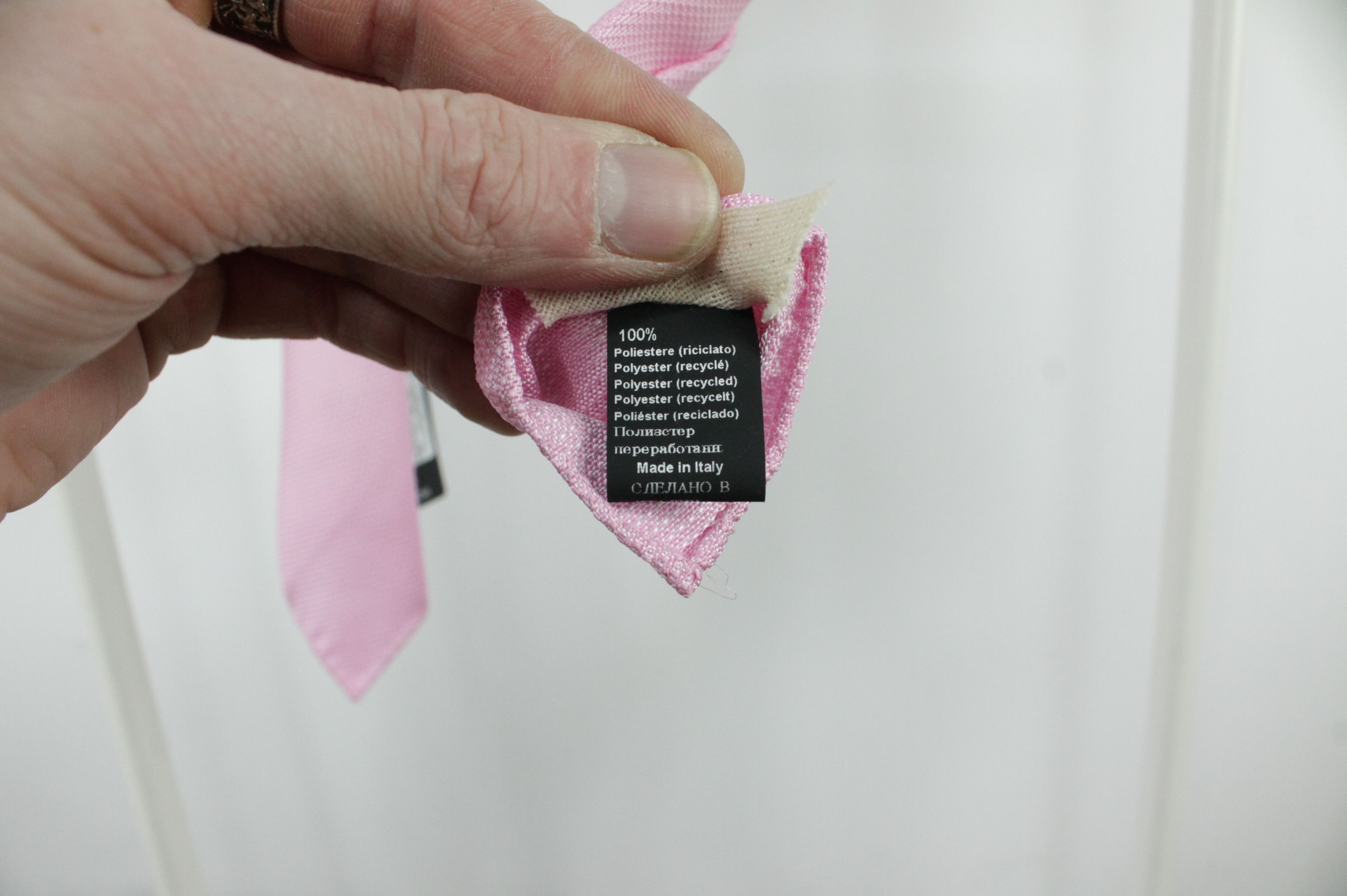 Hugo Boss Hugo Boss Soft Wrinkle free Jacquard Structure Pink Tie Size ONE SIZE - 6 Thumbnail