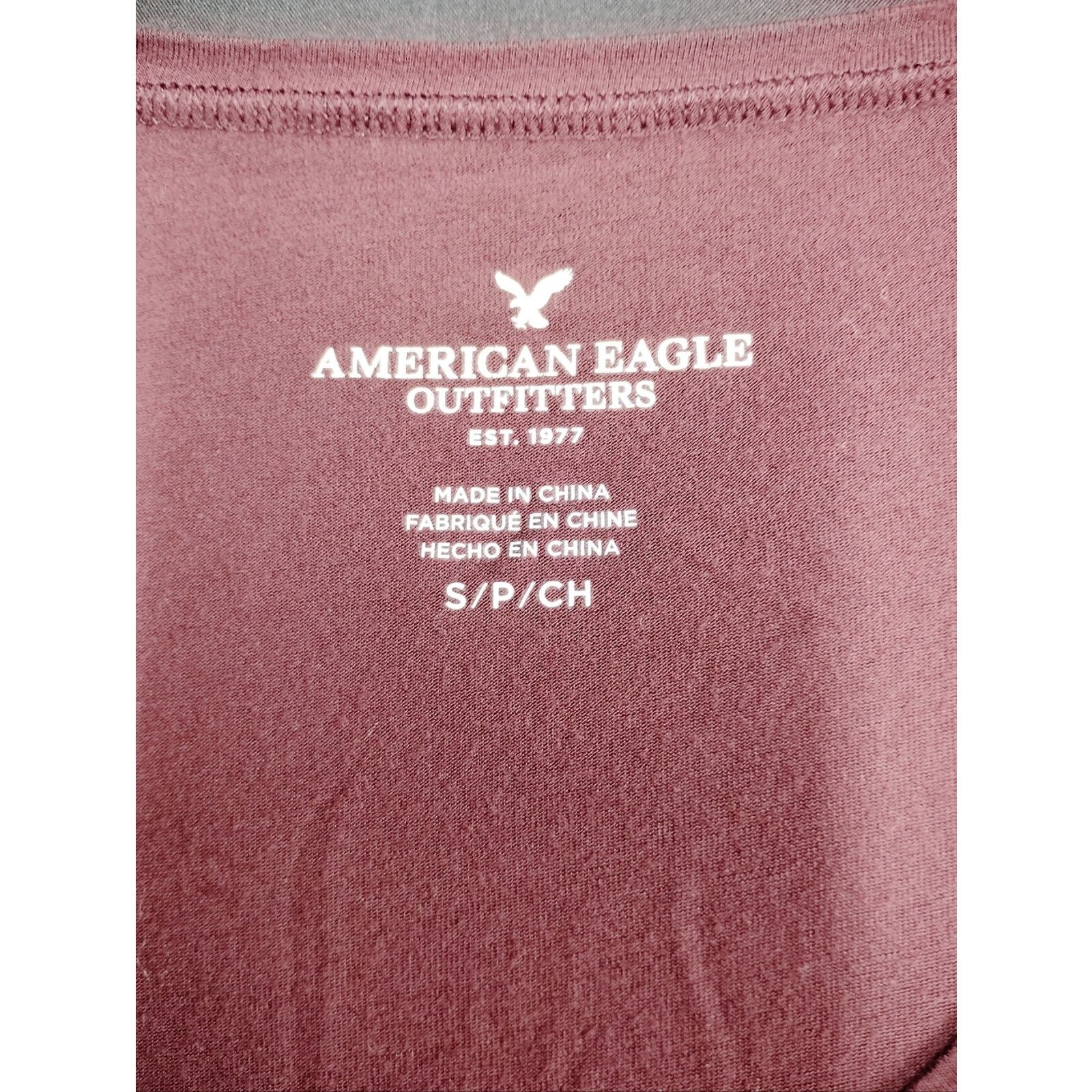 American Eagle Outfitters American Eagle Outfitters Mauve V-Neck With Strappy Sleeves Size S / US 4 / IT 40 - 2 Thumbnail