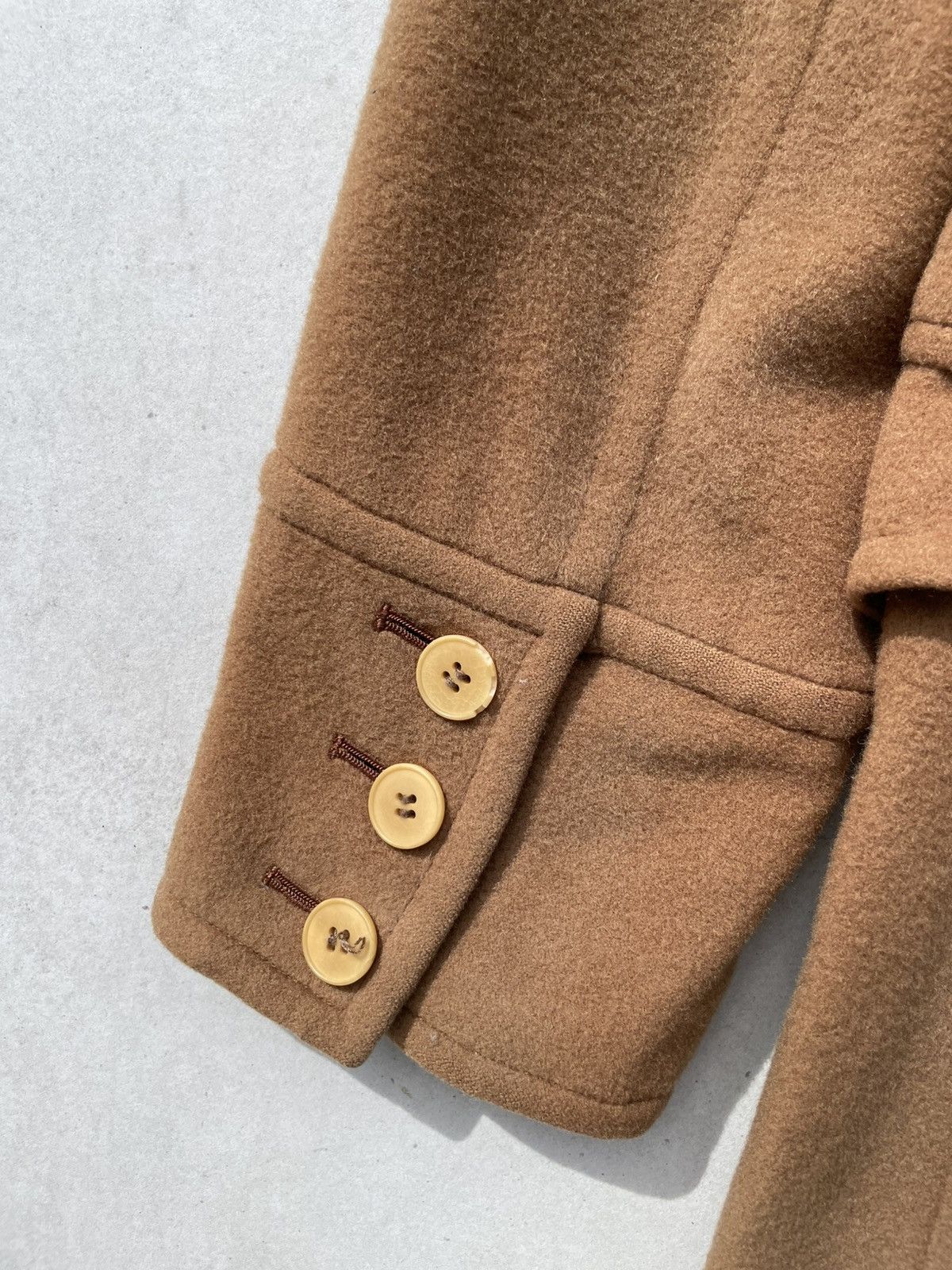 RARE🔥 Brown Calvin Klein Wool Peacoat With Faux Fur Collar