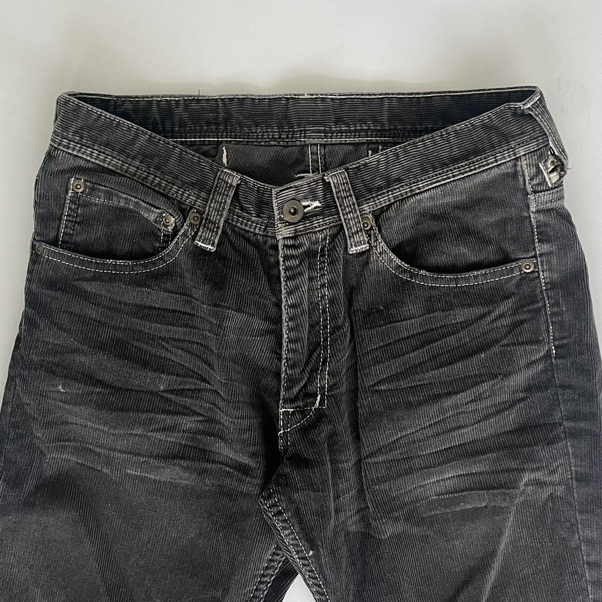 Japanese Brand CharmCult 2000's J-Cut Flared Corduroy Pants Size US 29 - 3 Thumbnail