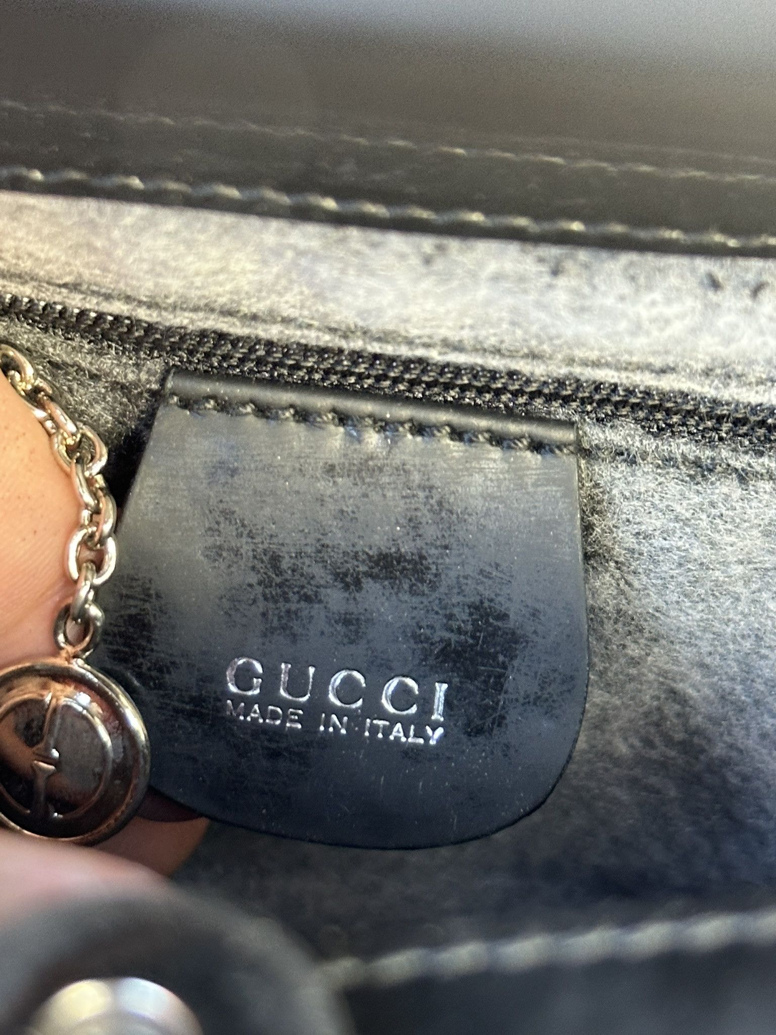 Gucci Gucci Handbag Black Patent Leather Interlocking G Logo Size ONE SIZE - 19 Thumbnail