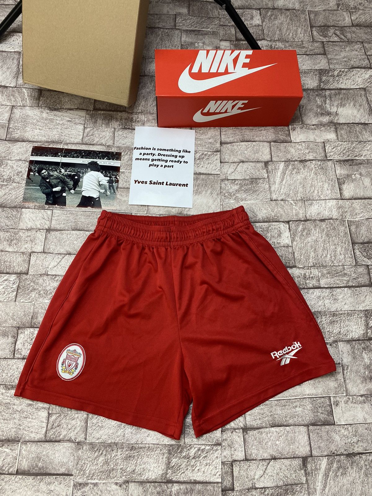Reebok LIVERPOOL ENGLAND 1996/1998 FOOTBALL SOCCER SHORTS HOME Size US 34 / EU 50 - 2 Thumbnail