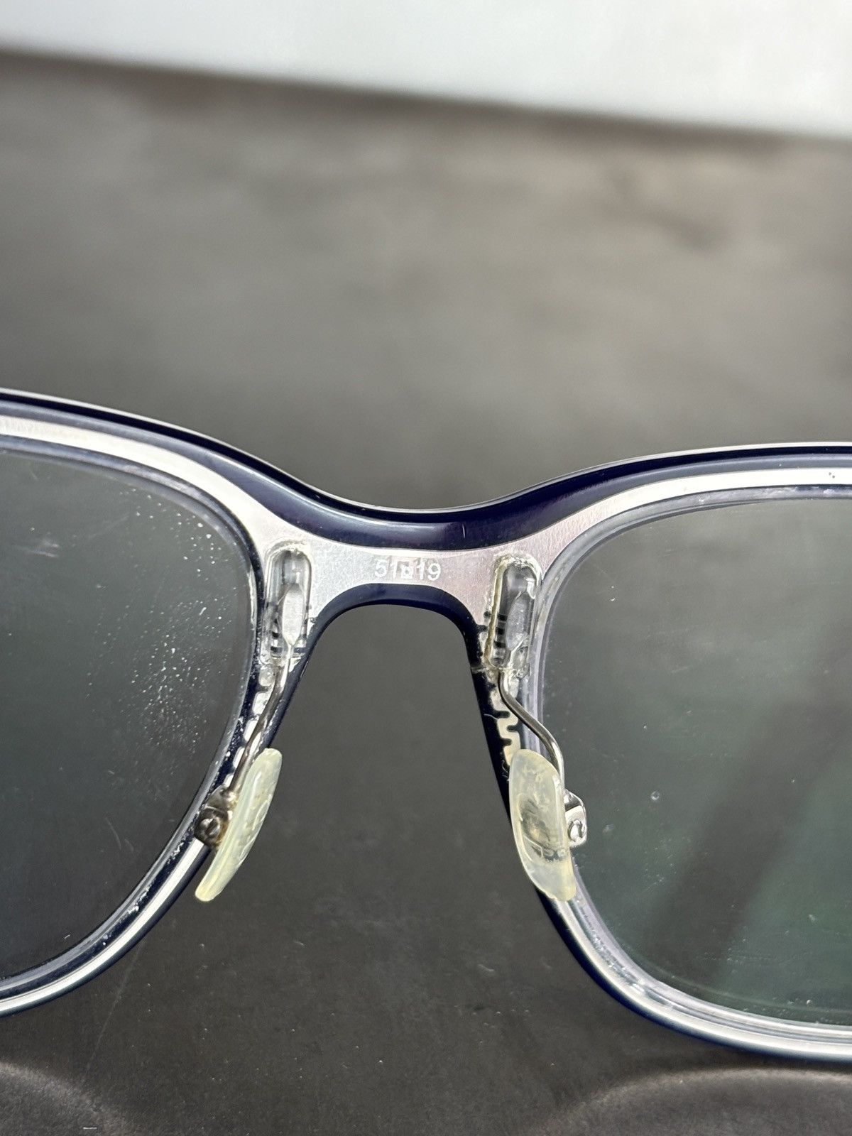 Christian Dior Monsieur × Dior Dior Homme Black Tie 2.0C Eyeglasses Dark Blue Made in Japan Size ONE SIZE - 13 Thumbnail