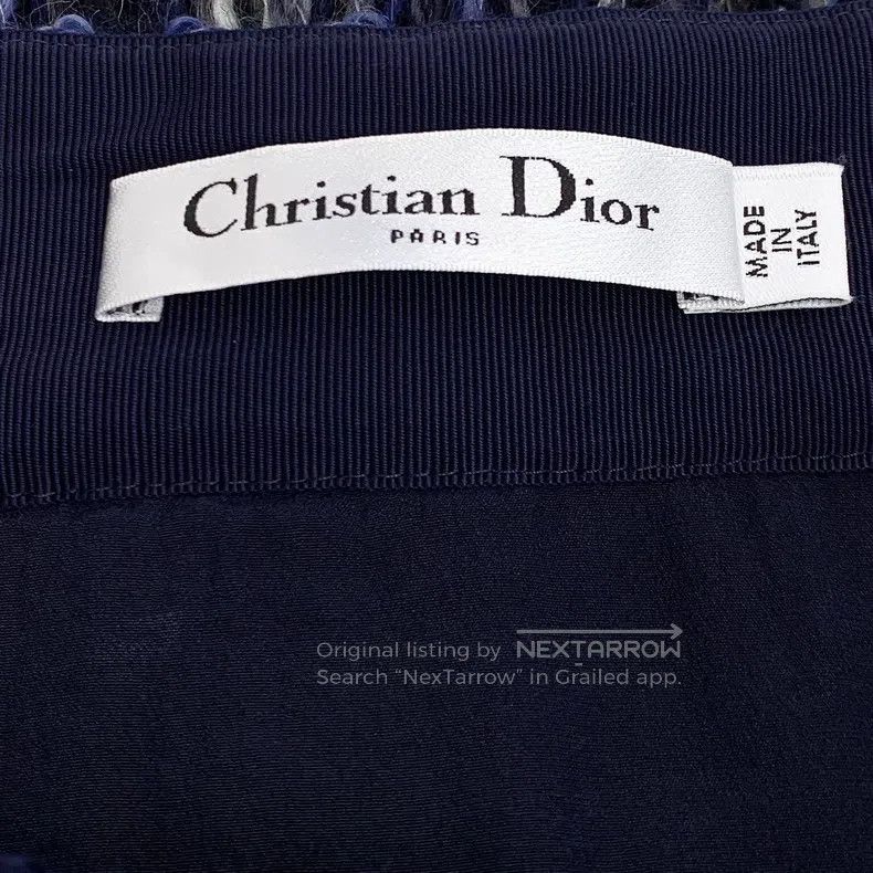 Dior Dior Blue wool knitted tassel skirt short skirt Size 25" / US 0 / IT 36 - 5 Thumbnail