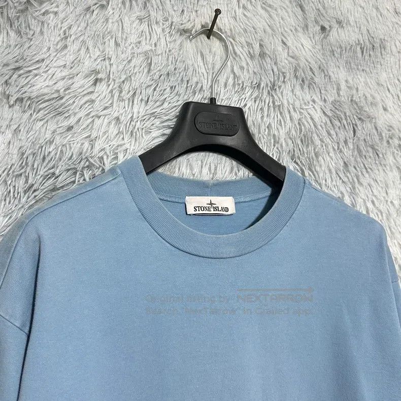 Stone Island Stone Island Round neck sweater basic sweater blue L code Size US L / EU 52-54 / 3 - 3 Thumbnail