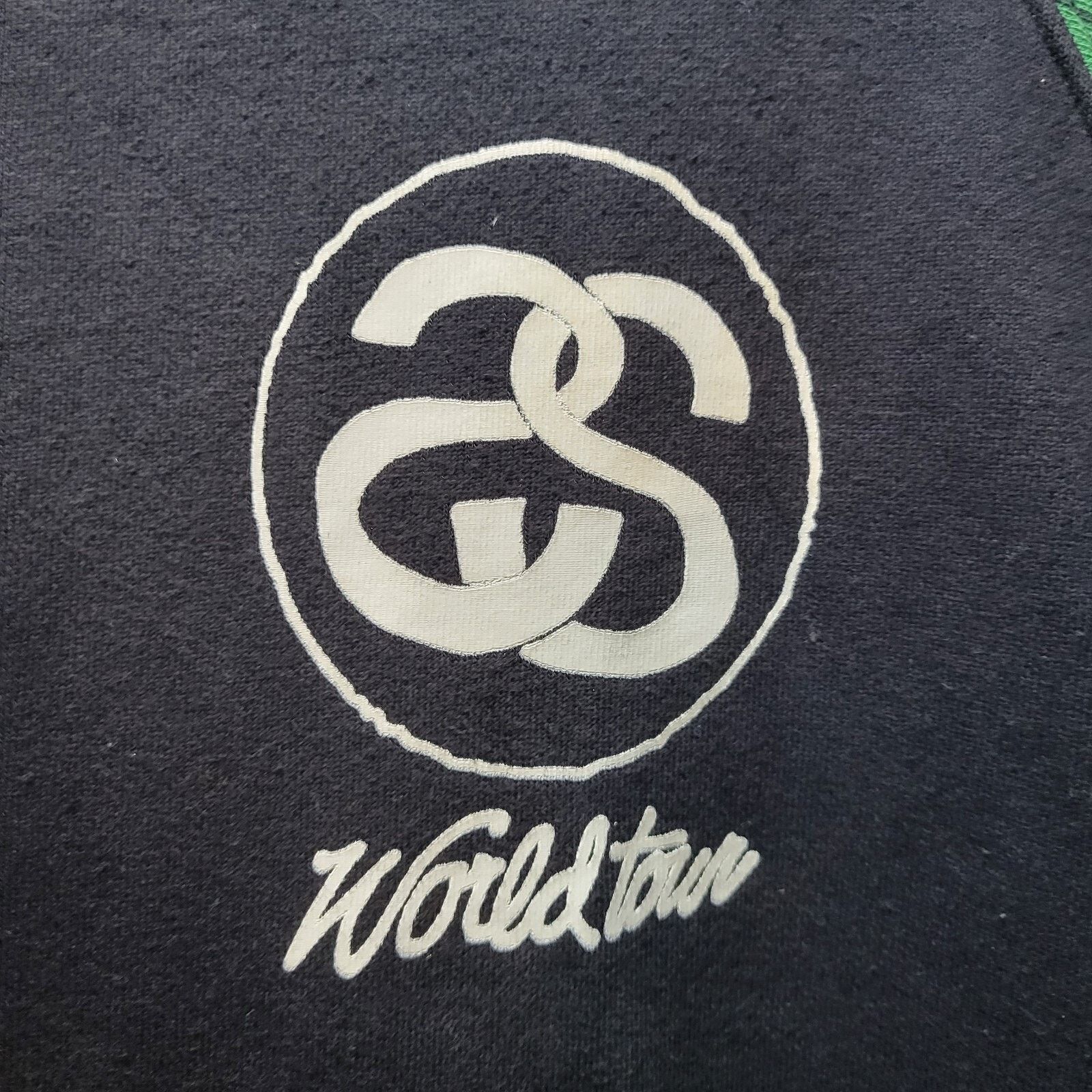 Vintage VINTAGE STUSSY WORLD TOUR 89 BLACK CAMO PLAID SWEATSHIRT L Size US L / EU 52-54 / 3 - 3 Thumbnail