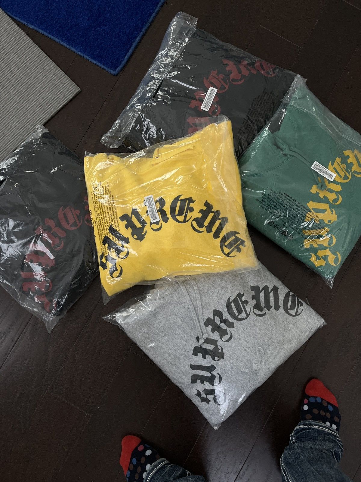 Streetwear × Supreme Supreme Old English arc Hooded Sweatshirt XL 