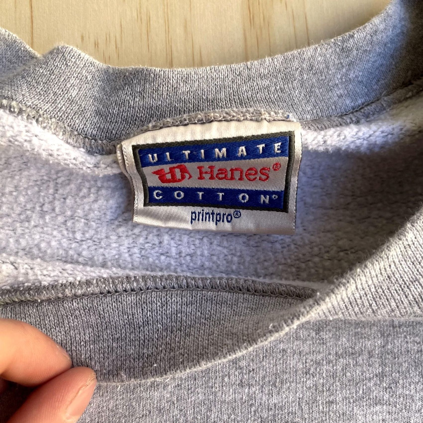 Hanes Hanes Sweatshirt Mens 3XL Gray Ultimate Cotton Fleece Pullover Crewneck Sweatshirt Size US XXL / EU 58 / 5 - 2 Thumbnail