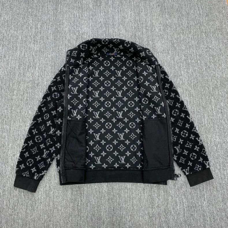 Louis Vuitton LOUIS VUITTON Teddy Jacket in black with full print and flo Size US XL / EU 56 / 4 - 8 Thumbnail