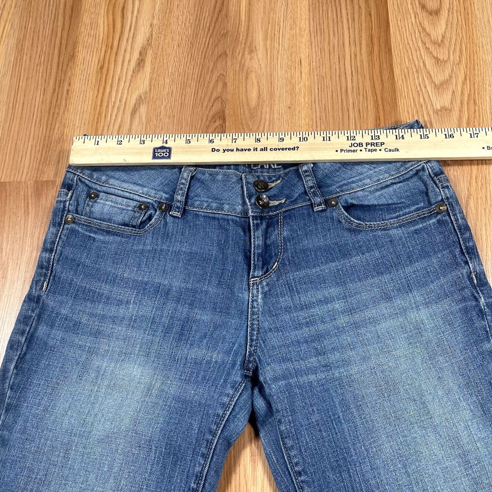 Vintage Bull Head Jeans Womens 9R Marin Flare Leg Mid Rise Stretch Blue Denim Pants Jeans Size 30" / US 8 / IT 44 - 3 Thumbnail