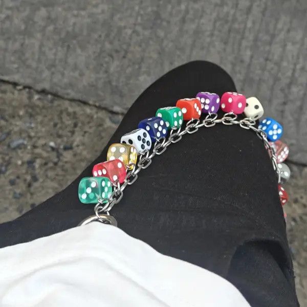 VIBE Colourful Dice Pants Chain Size ONE SIZE - 4 Thumbnail