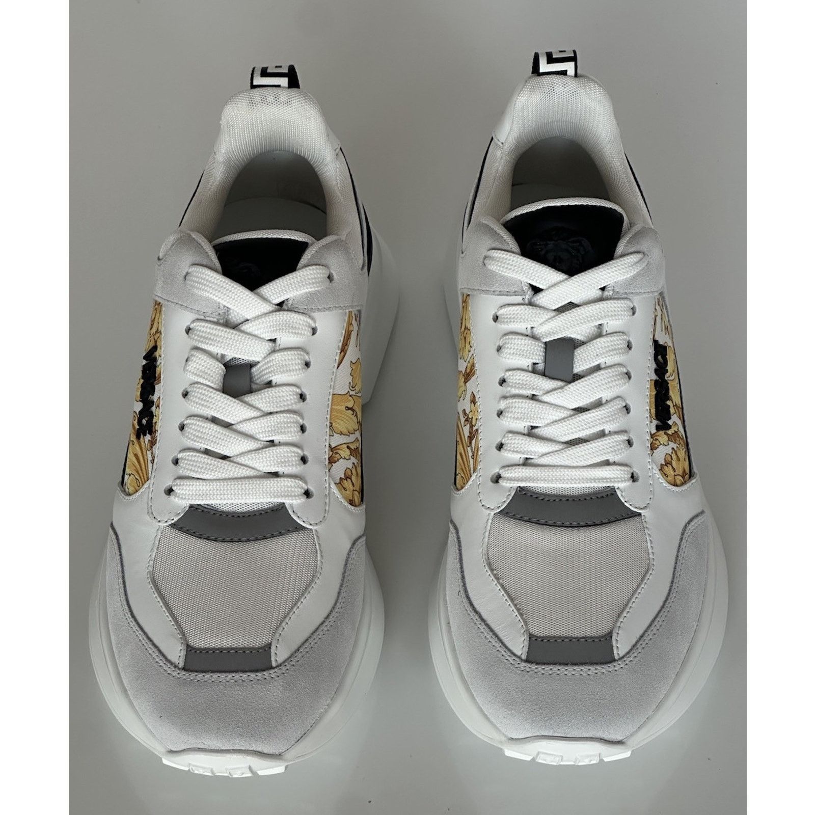 Versace Versace Medusa White/Black/Gold Sneakers 9 US (42 ) 1011942 Size US 9 / EU 42 - 11 Thumbnail