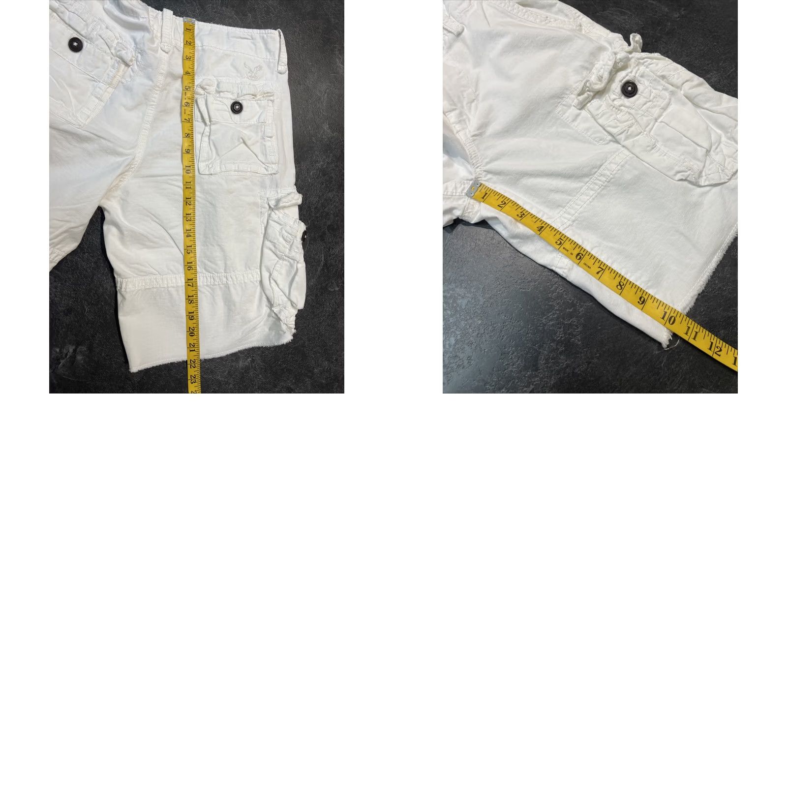 American Eagle Outfitters American Eagle Outfitters Classic Cargo Shorts Mens Size 30 White 10” Inseam Size US 30 / EU 46 - 10 Thumbnail