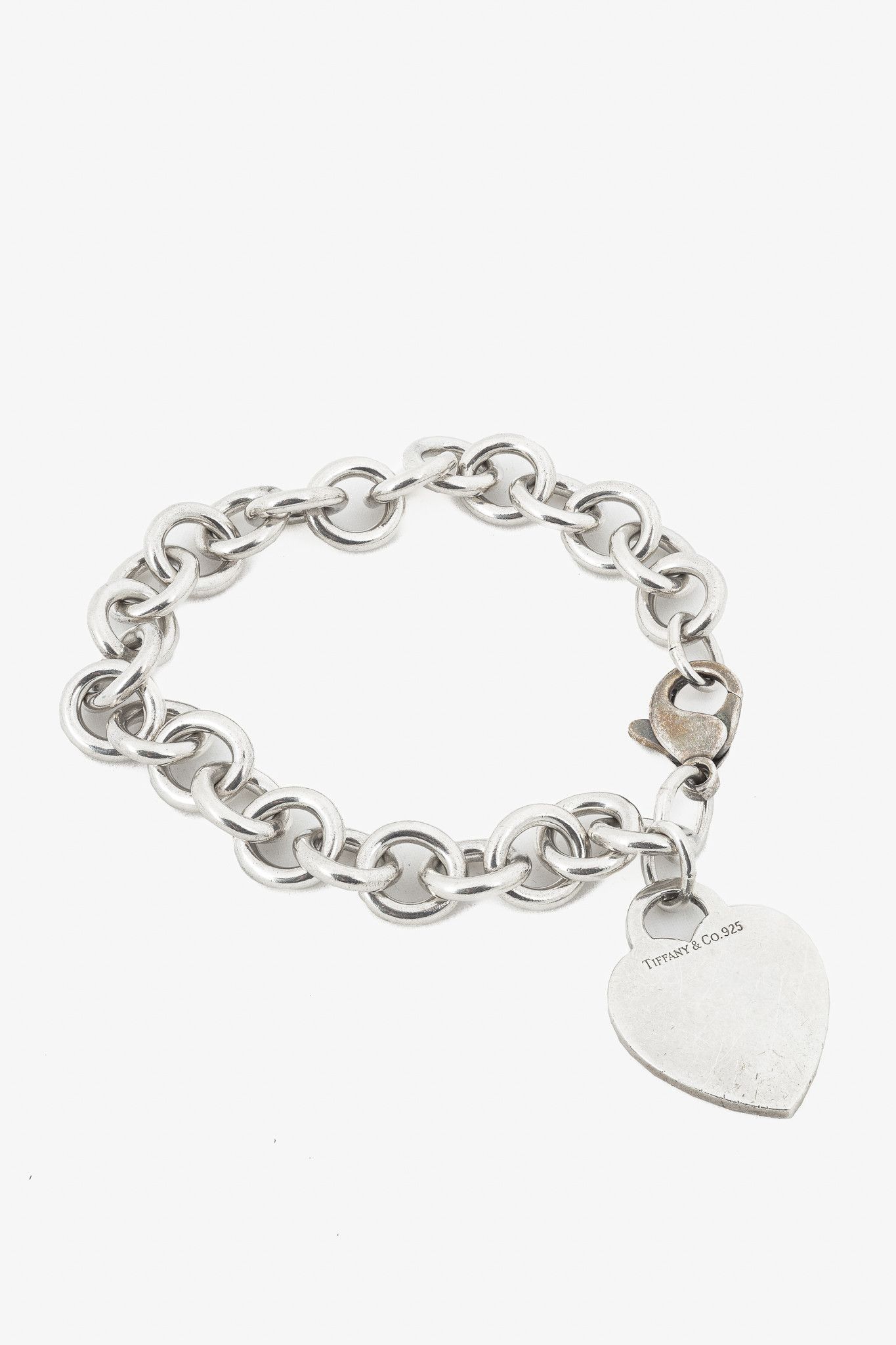 Tiffany & Co. Tiffany & Co. Sterling Silver Heart Tag Chain Bracelet Size ONE SIZE - 1 Thumbnail