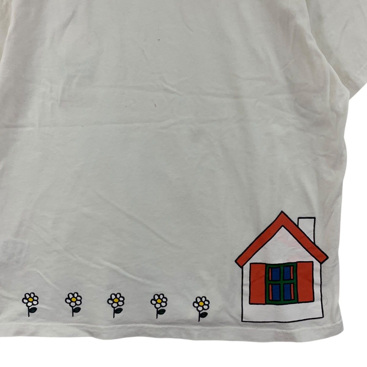 Vintage MIFFY DICK BRUNA Illustration Flower Garden Tee Shirt Top Size S / US 4 / IT 40 - 5 Thumbnail