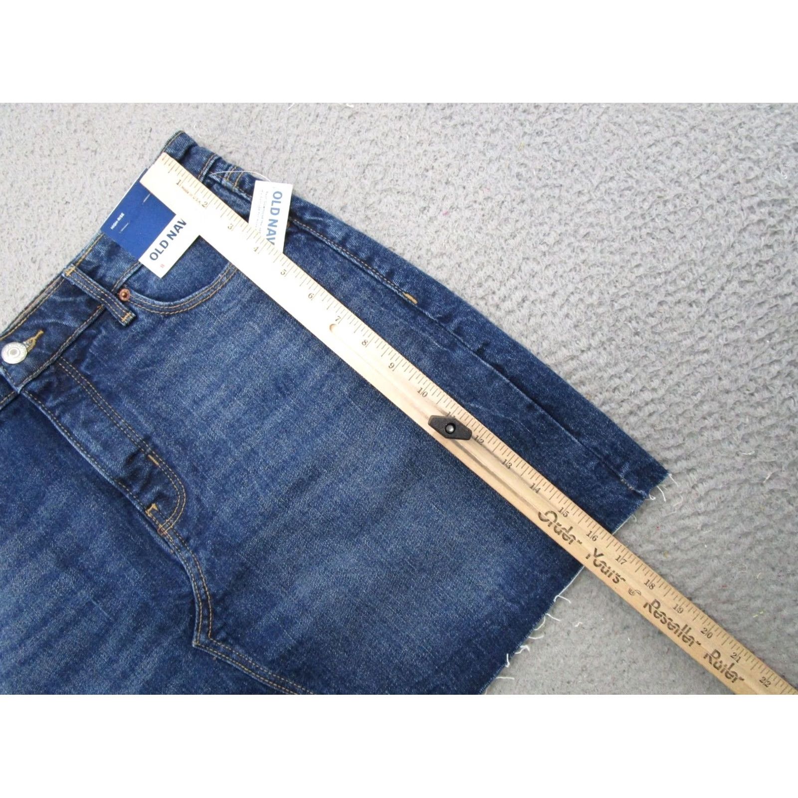 Old Navy Old Navy High Rise Secret Pocket Blue Denim Stretch Skirt Women's Size 8 NEW Size 30" / US 8 / IT 44 - 6 Thumbnail