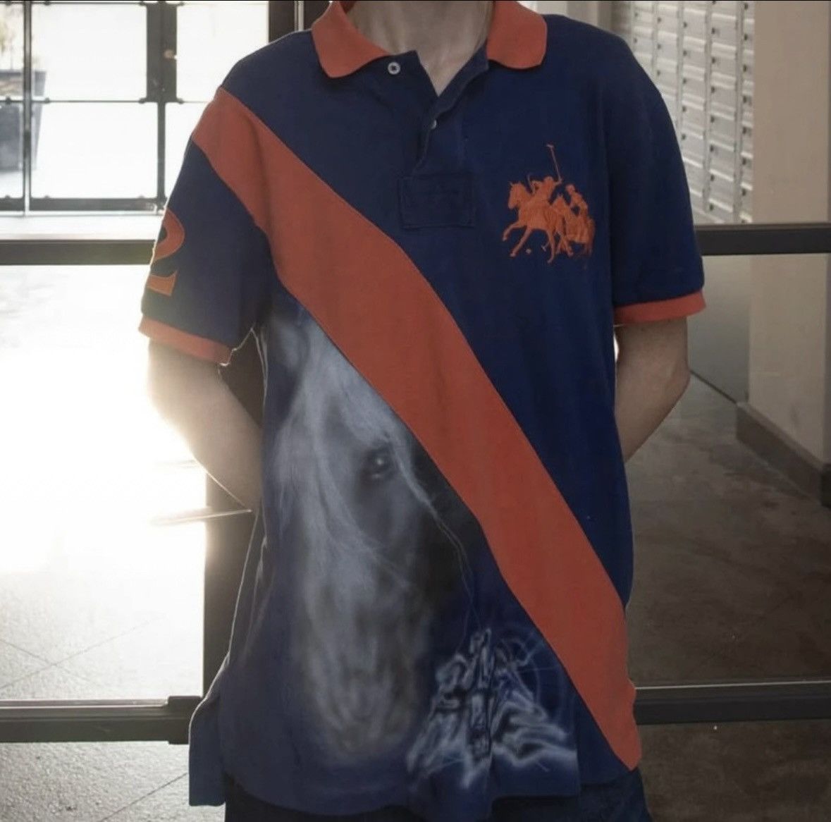 Custom Airbrushed Polo Shirt