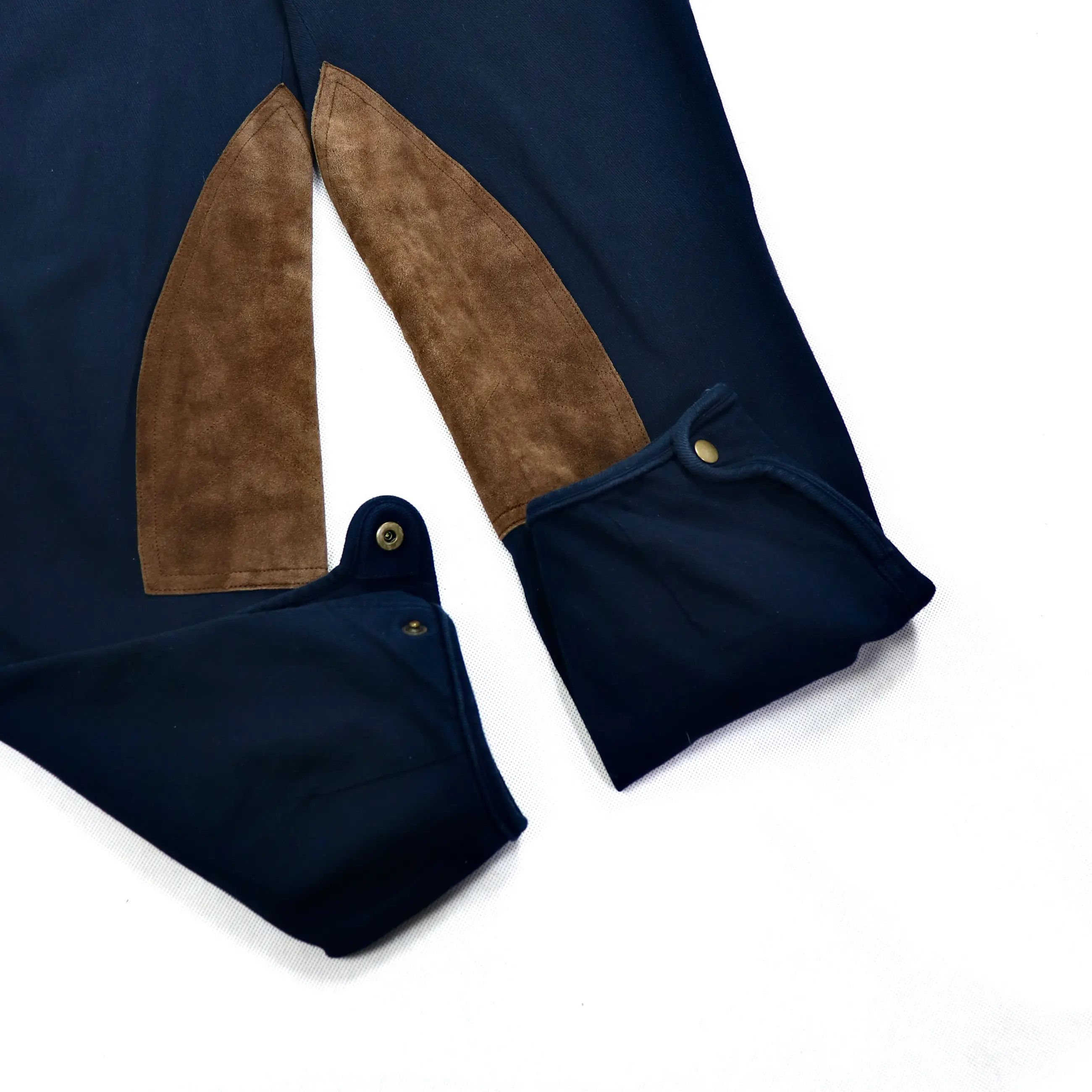 Polo Ralph Lauren PRL Leather Suede Inserts Cropped Chino Pants Size 28" / US 6 / IT 42 - 2 Thumbnail