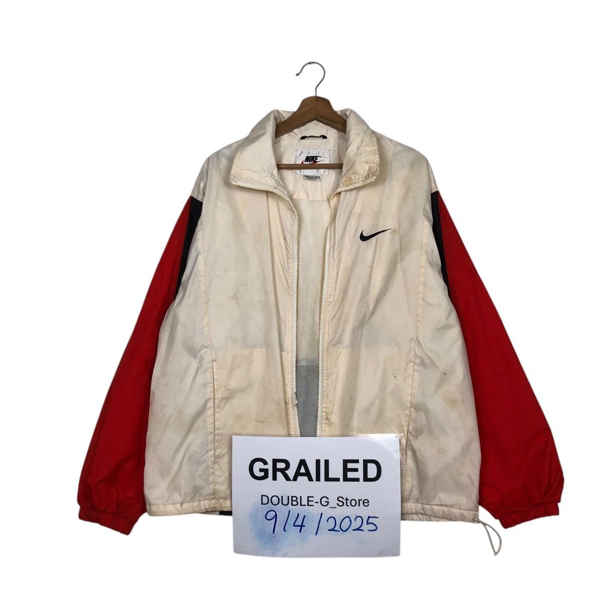 📌Vintage Anorak Zipper Jacket Nike Big Swoosh BackHit