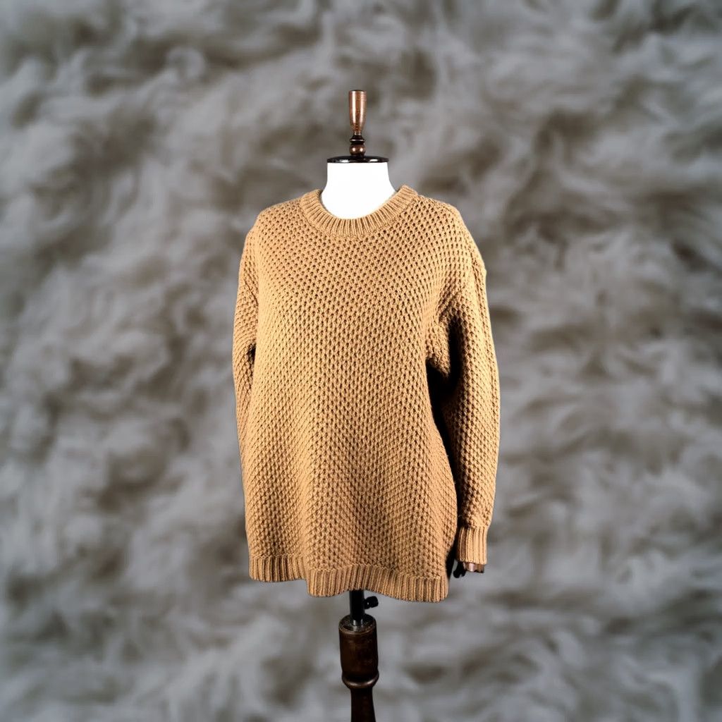 Marc by Marc Jacobs Marc by Marc Jacobs Women's Pullover Sweater S Brown Merino Wool Crew Neck Knit Ribbed Cuffs 100% Merino Wool Regular Pattern Solid Vintage: No Size S / US 4 / IT 40 - 1 Thumbnail