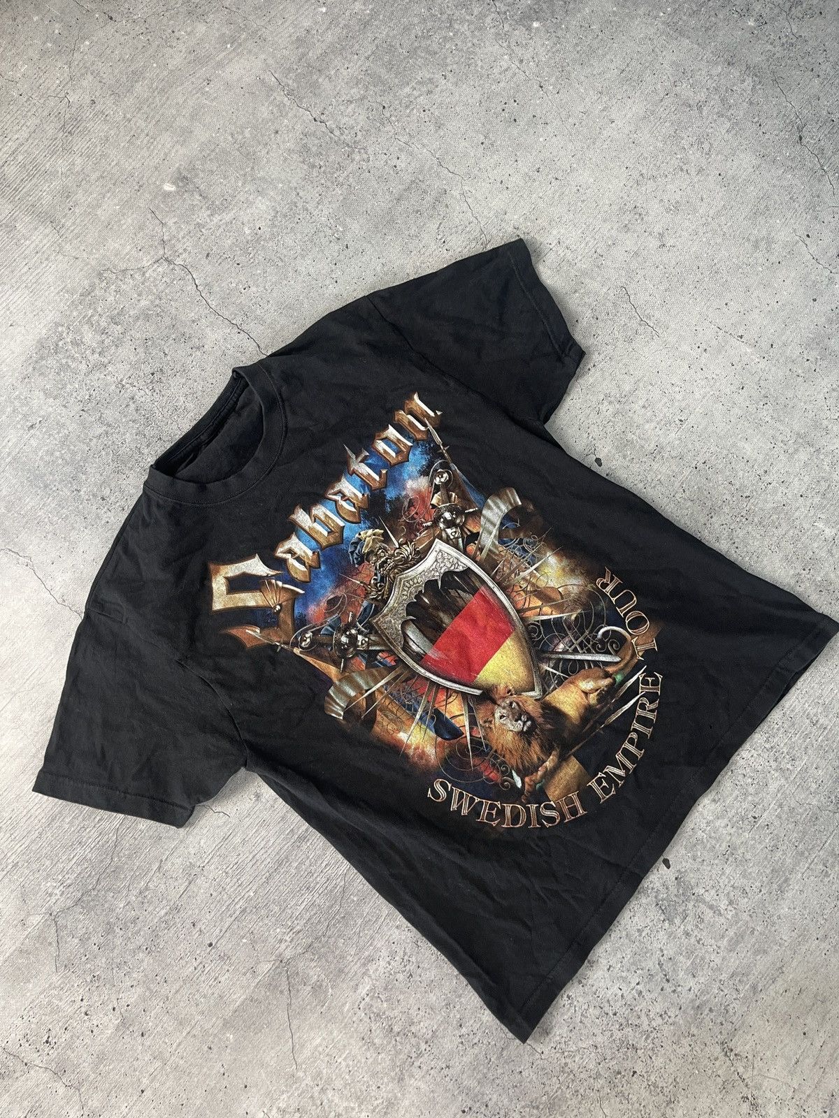 Band Tees 90s Vintage Sabaton The last stand of Basel T-shirt Big Logo Size US M / EU 48-50 / 2 - 3 Thumbnail