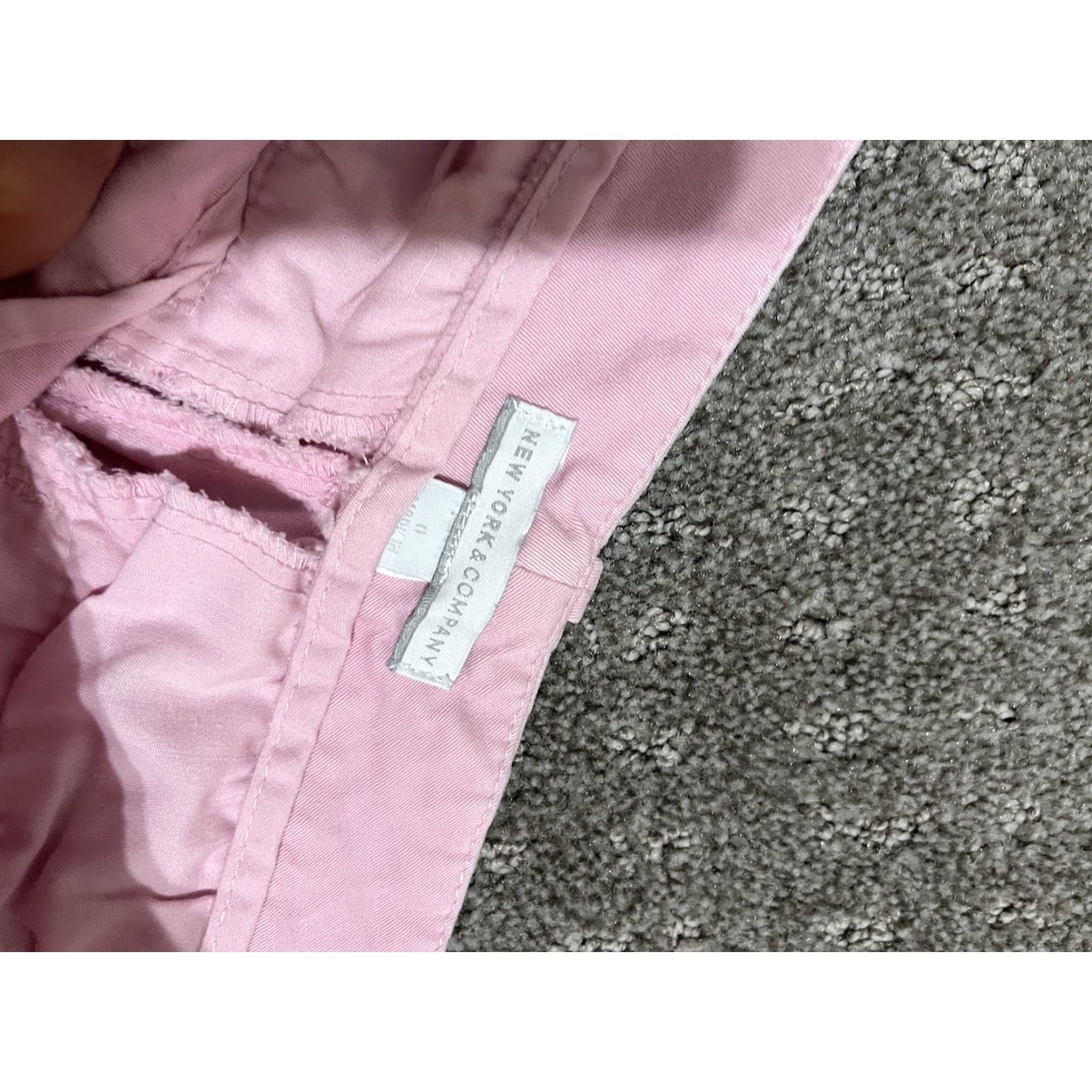 Avenue New York & Company Stretch Pants Women Size 0 Pink Ankle Pants Size 25" / US 0 / IT 36 - 5 Thumbnail